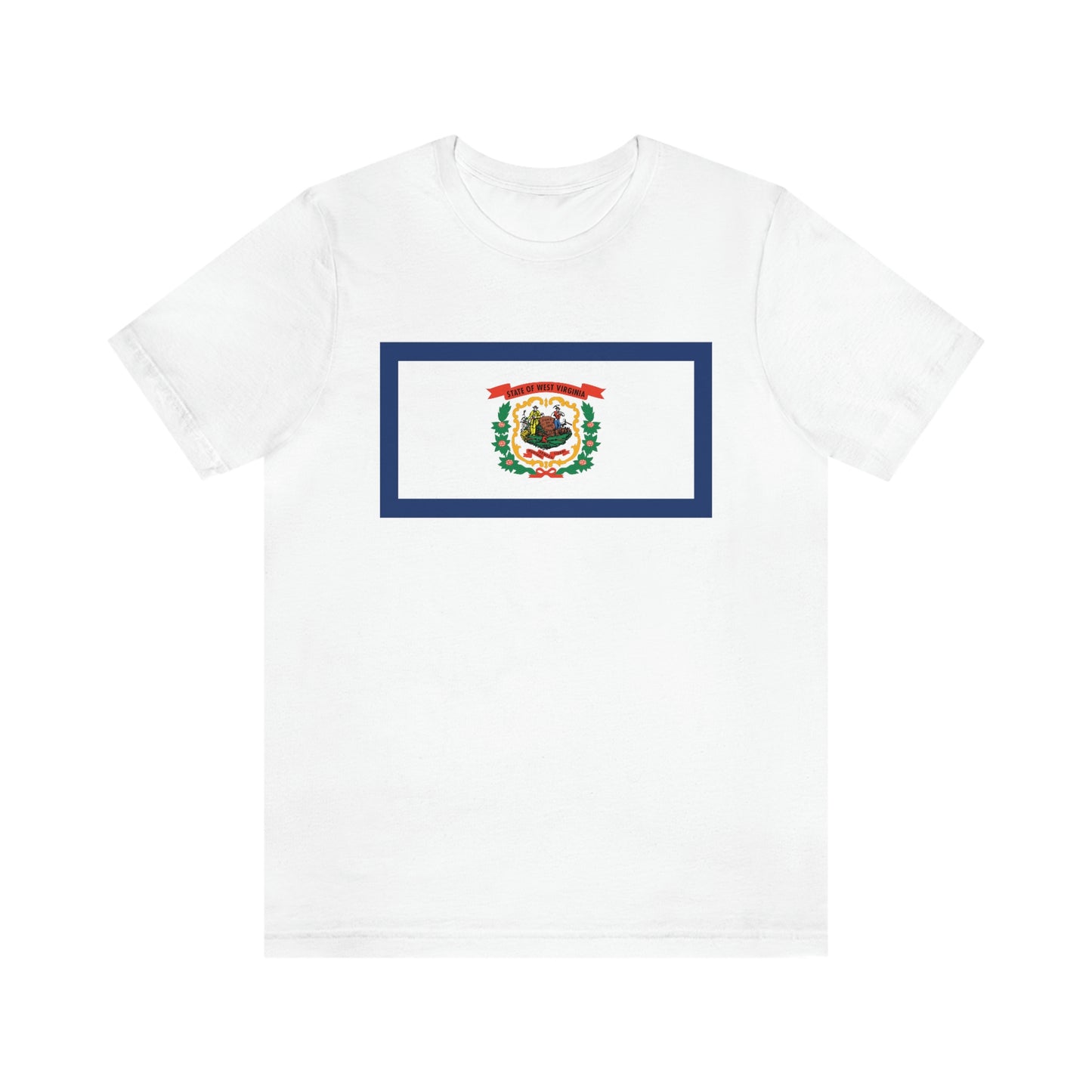 West Virginia Flag Unisex Jersey Short Sleeve Tee Tshirt T-shirt