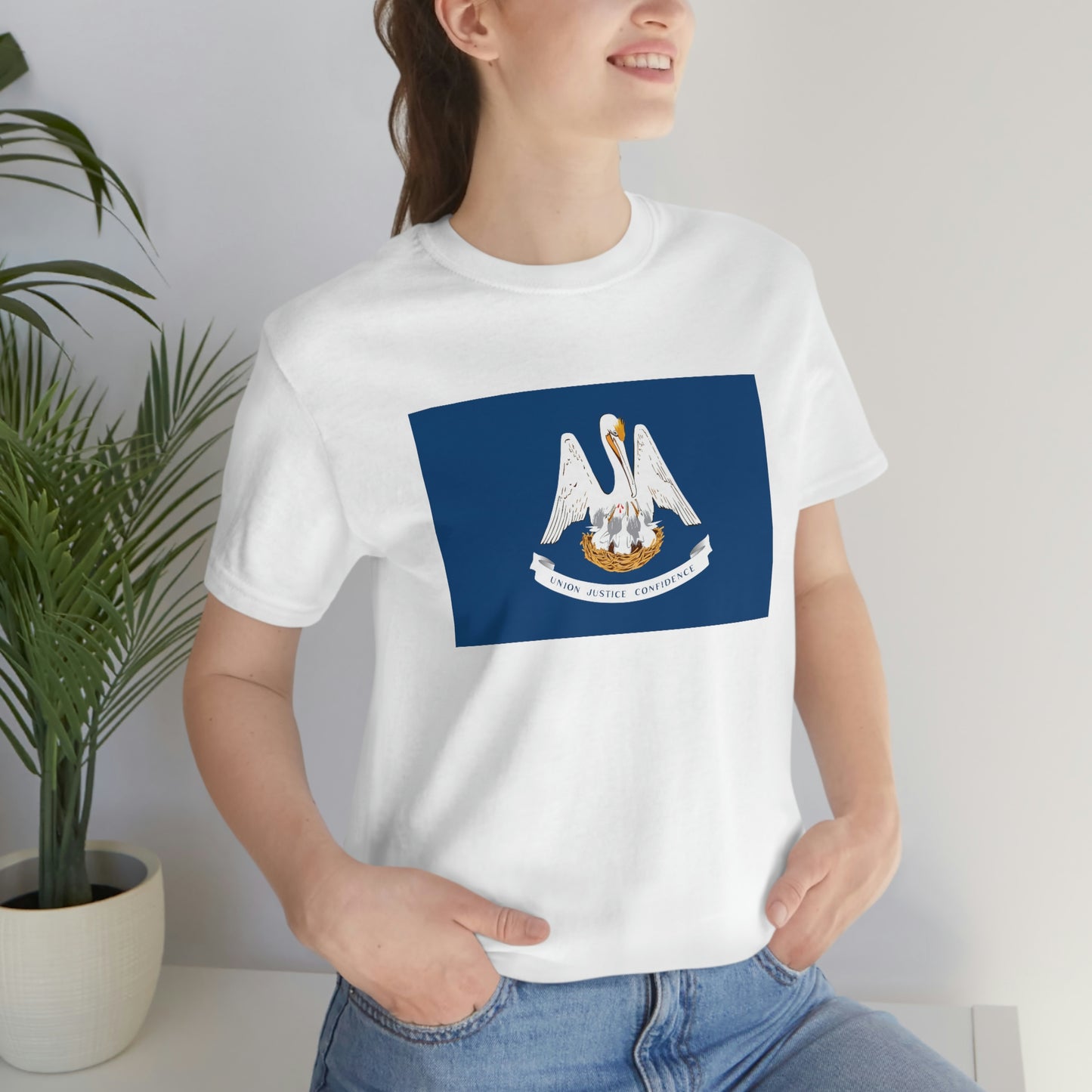 Louisiana Flag Unisex Jersey Short Sleeve Tee Tshirt T-shirt