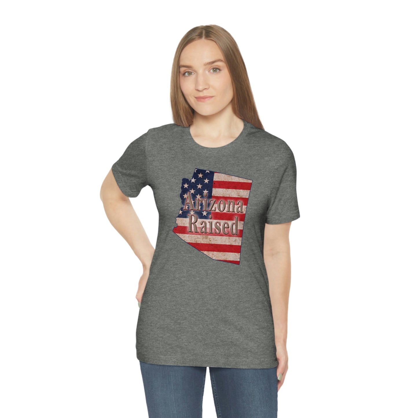 Arizona Raised Flag Unisex Jersey Short Sleeve Tee Tshirt T-shirt