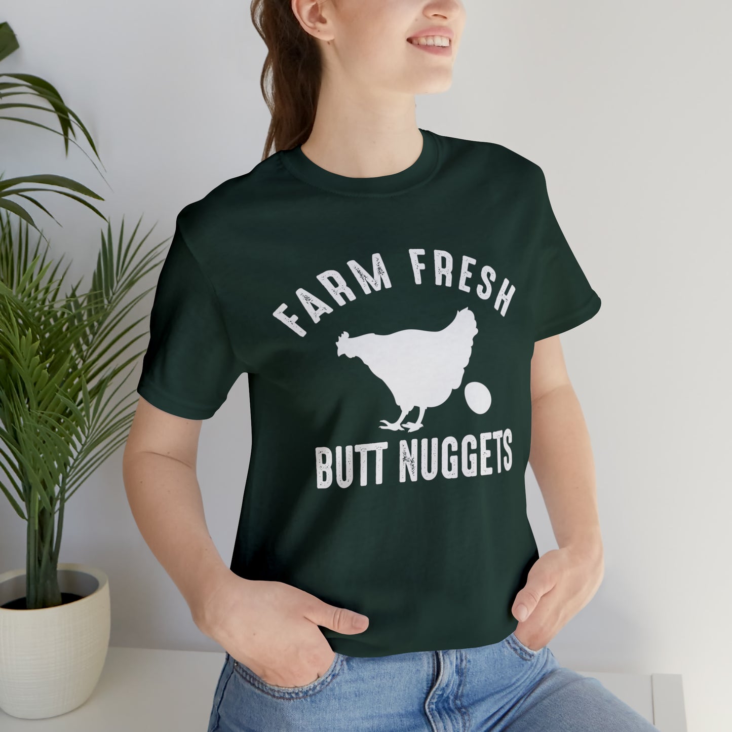 Farm Fresh Butt Nuggets Chicken Short Sleeve T-shirt