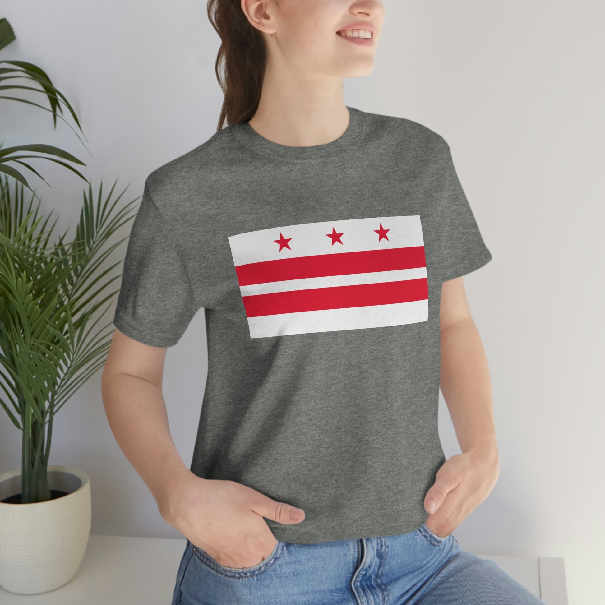 Washington DC Flag Unisex Jersey Short Sleeve Tee Tshirt T-shirt
