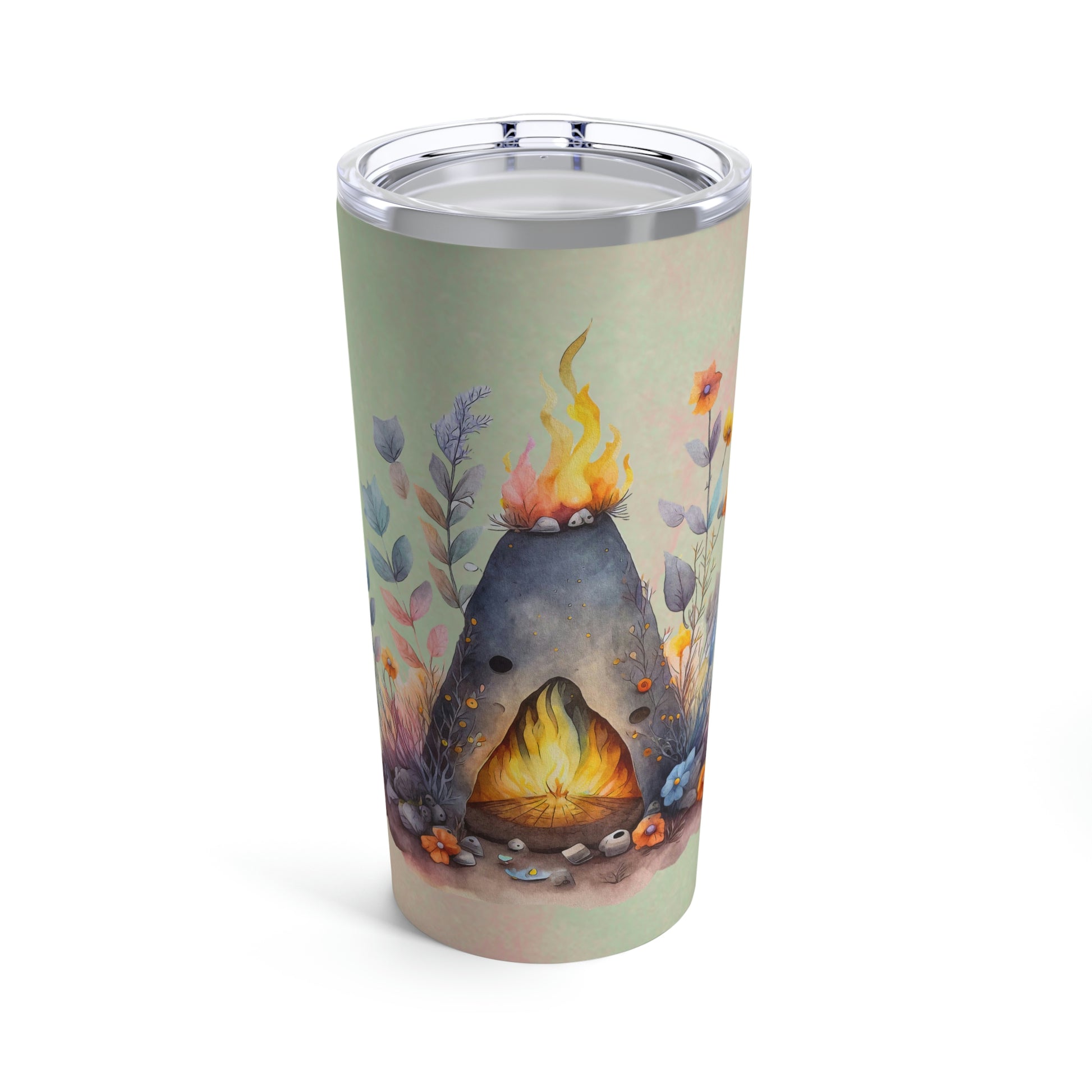 Beltane Fire Watercolor Tumbler 20oz