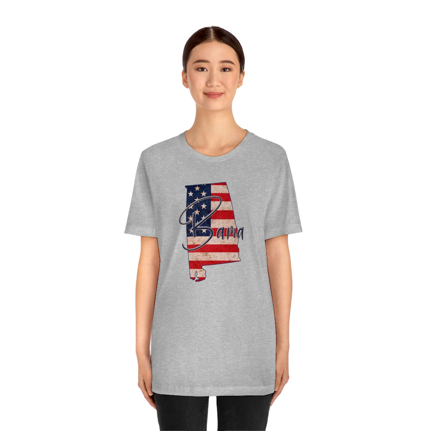 Alabama Bama Flag Unisex Jersey Short Sleeve T-shirt