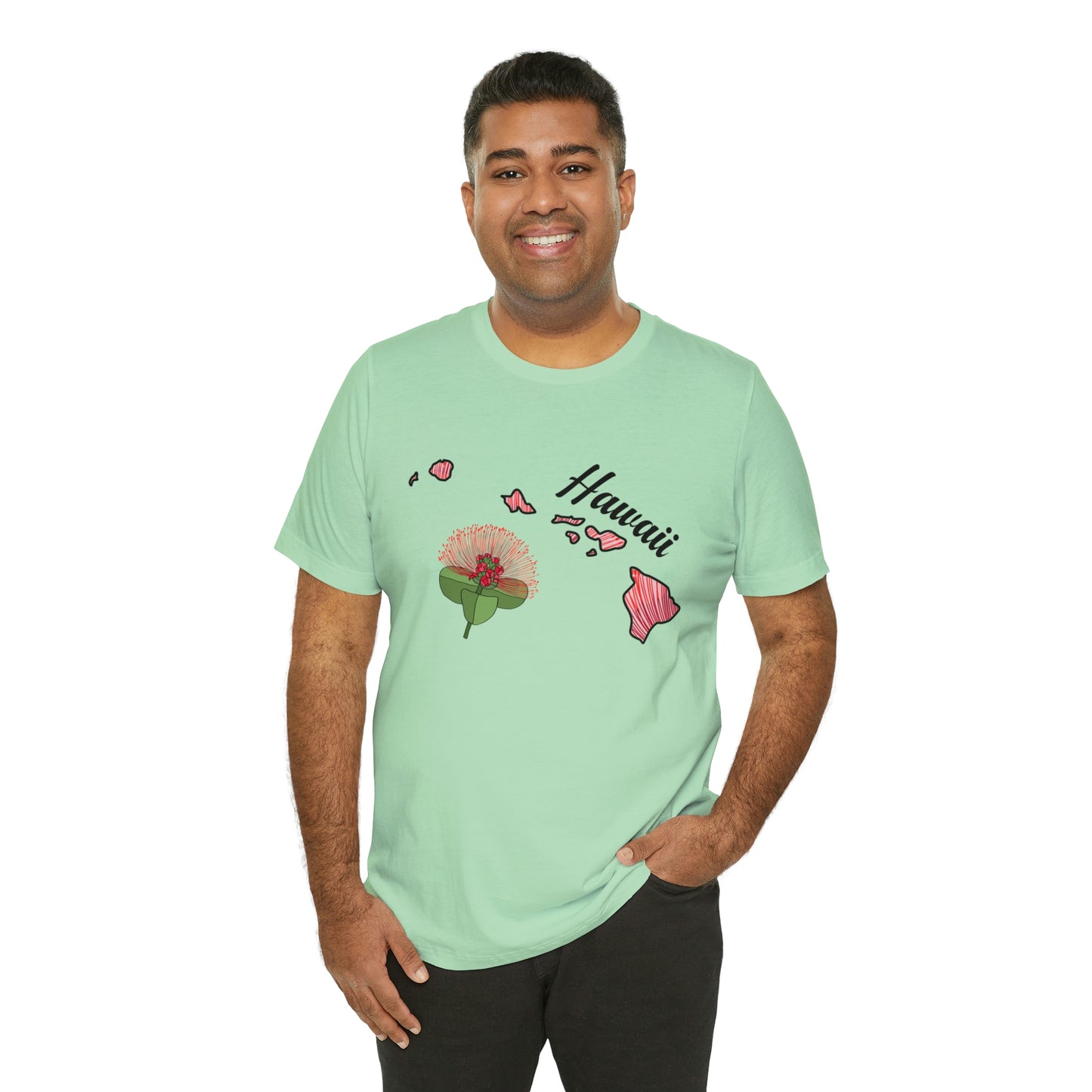 Hawaii State Flower Short Sleeve T-shirt