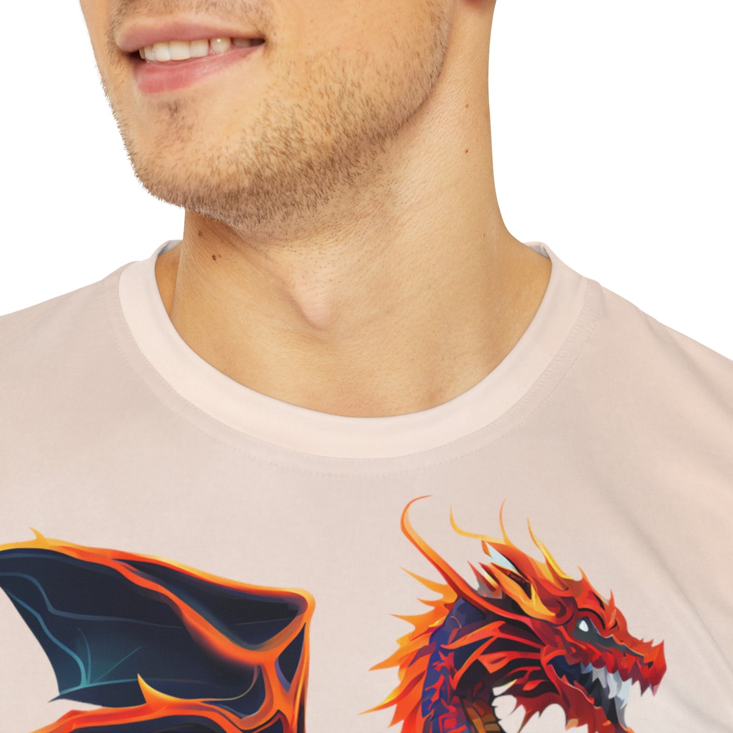 Dragon on Watercolor Background T-shirt