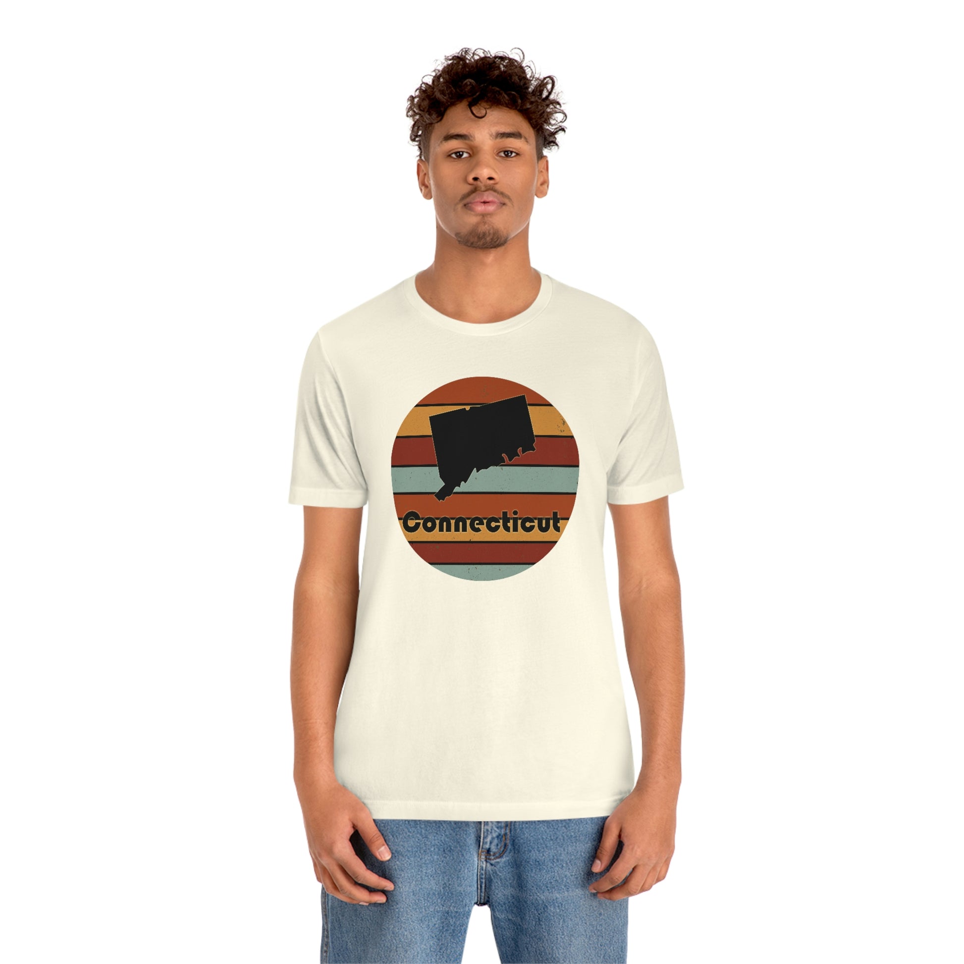 Connecticut Retro Sunset Short Sleeve  T-shirt