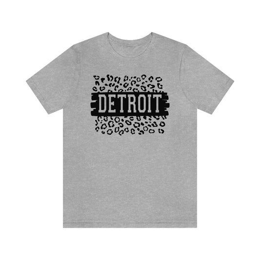 Detroit Leopard Print Short Sleeve T-shirt