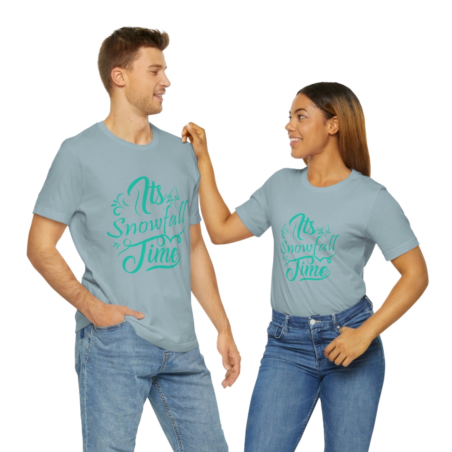 It's Snowfall Time Print Unisex Jersey Short Sleeve Tee