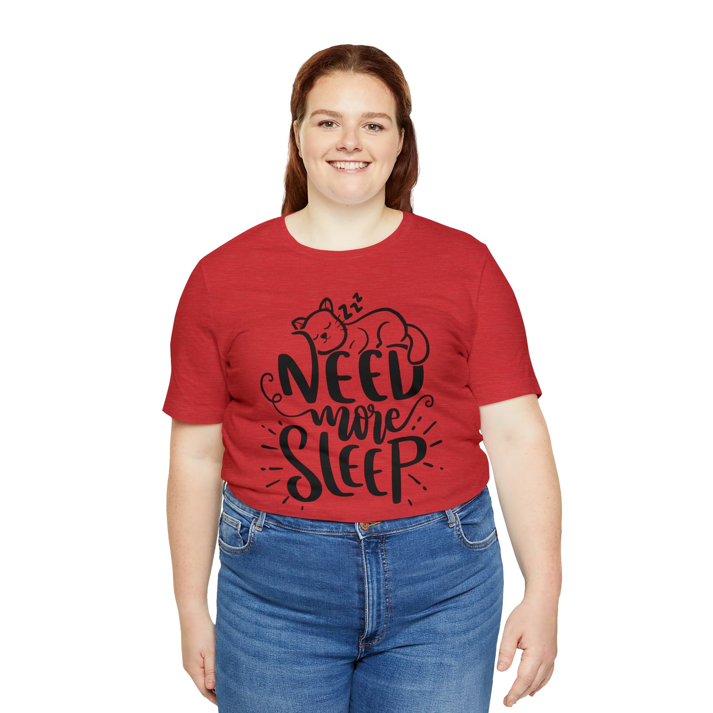 Need More Sleep Cat Short Sleeve T-shirt