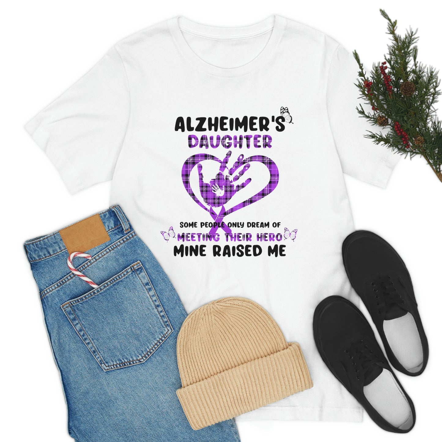 Alzheimer's Daughter Print Unisex Jersey Short Sleeve Tee