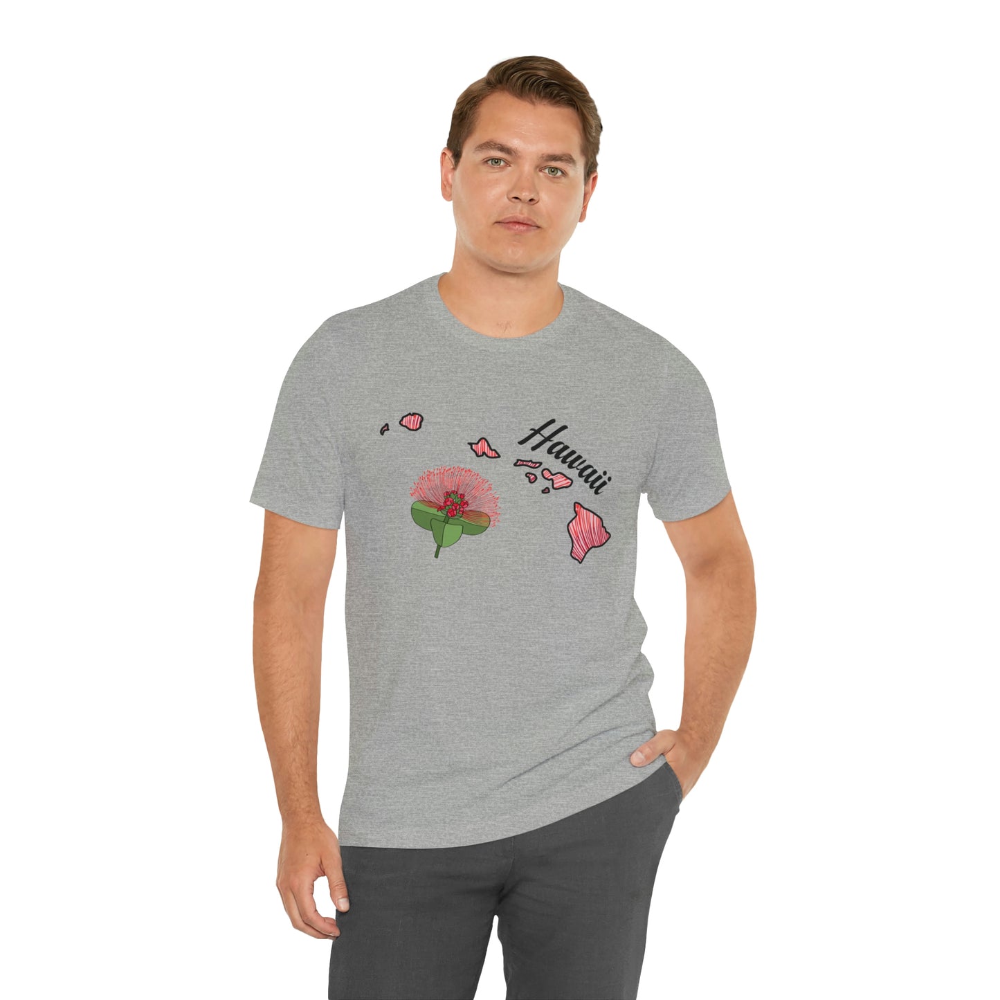 Hawaii State Flower Short Sleeve T-shirt