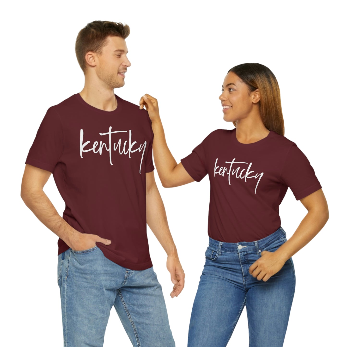 Kentucky White Script Short Sleeve T-shirt