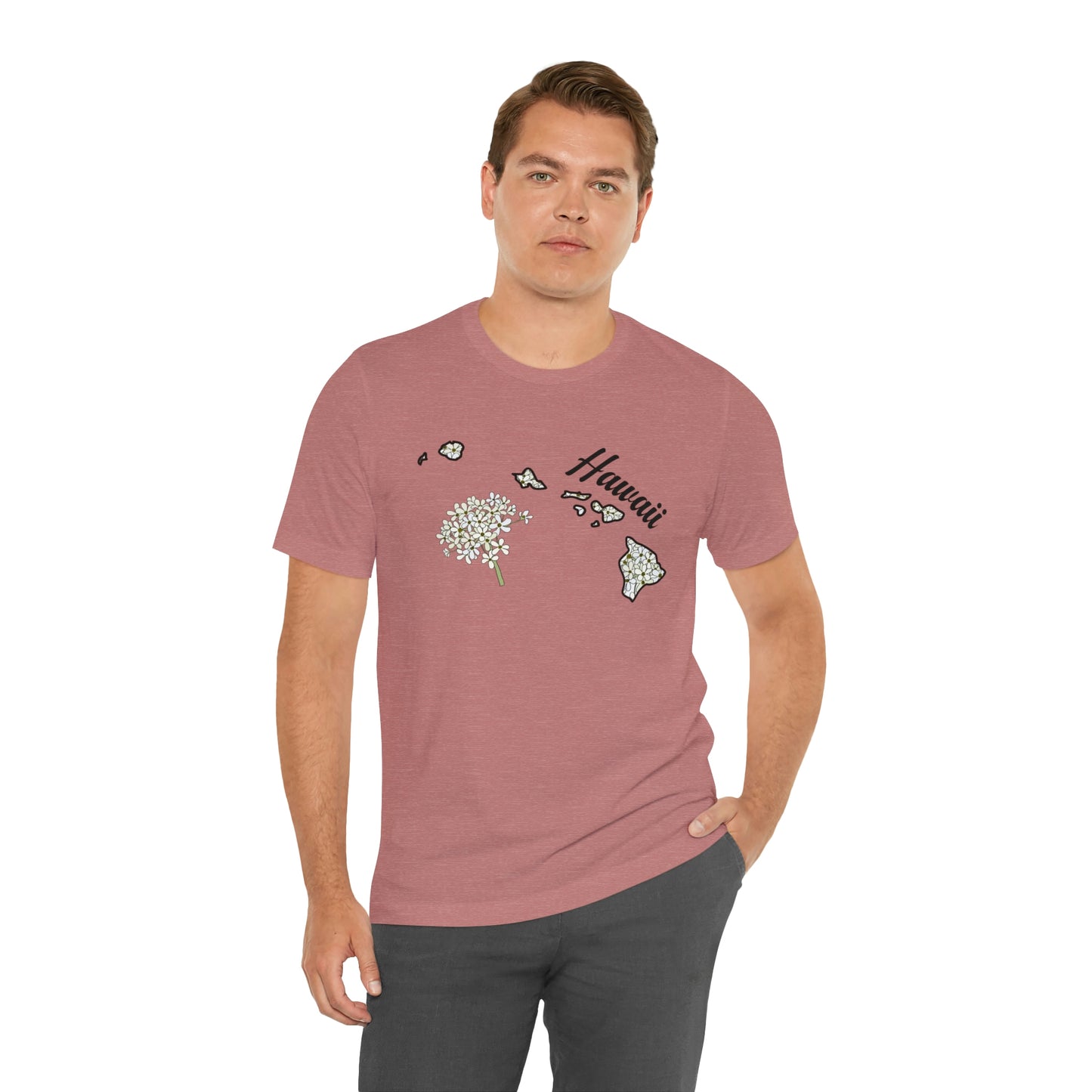 Hawaii State Flower Short Sleeve T-shirt