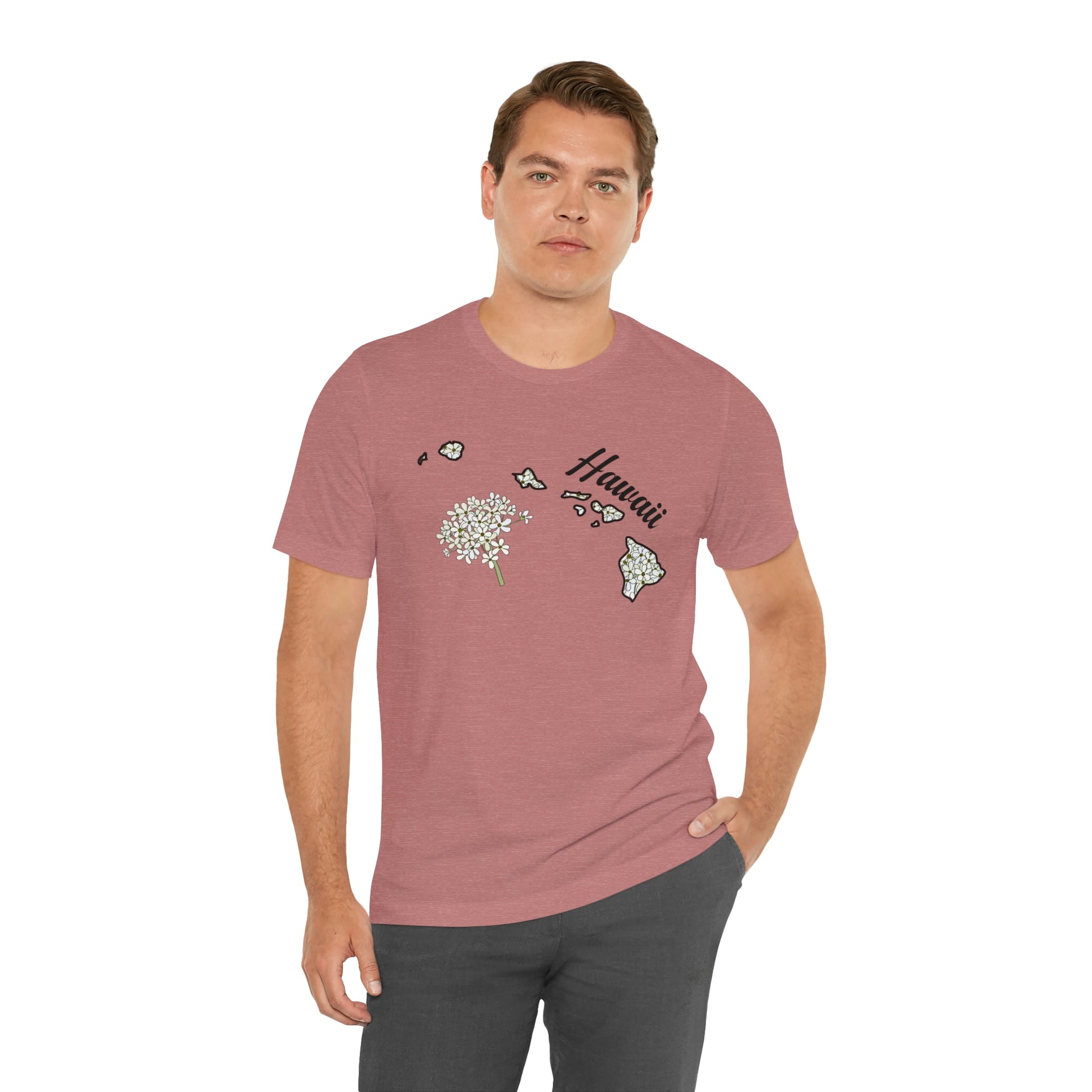 Hawaii State Flower Short Sleeve T-shirt