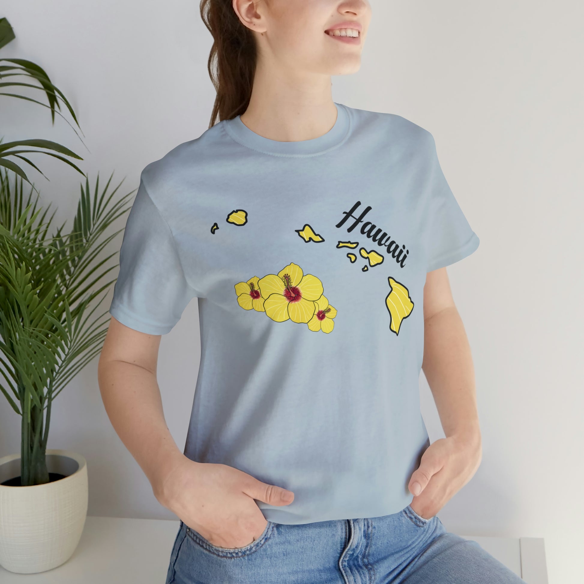 Hawaii State Flower Short Sleeve T-shirt