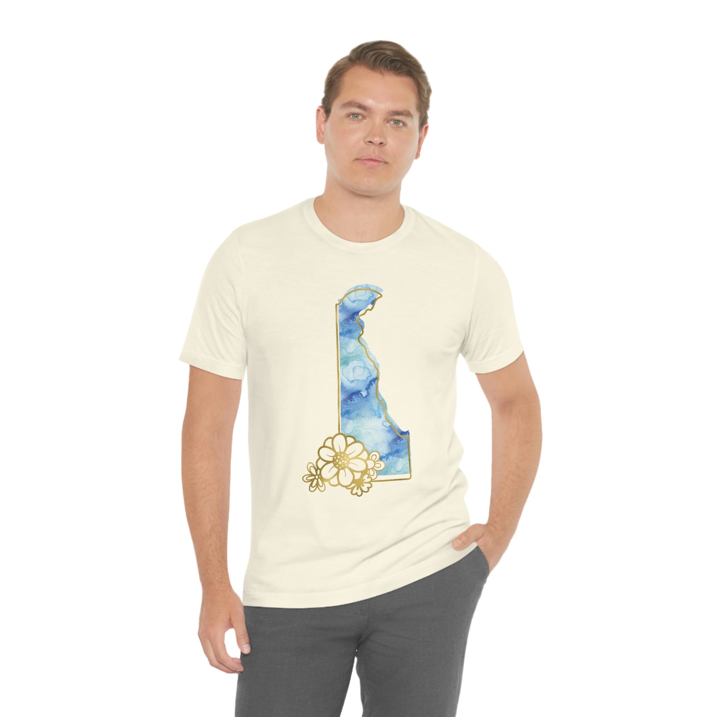 Delaware Watercolor Short Sleeve T-shirt