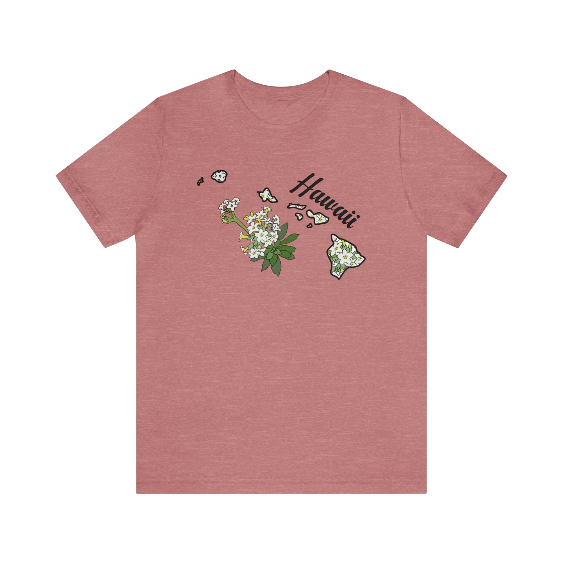 Hawaii State Flower Short Sleeve T-shirt