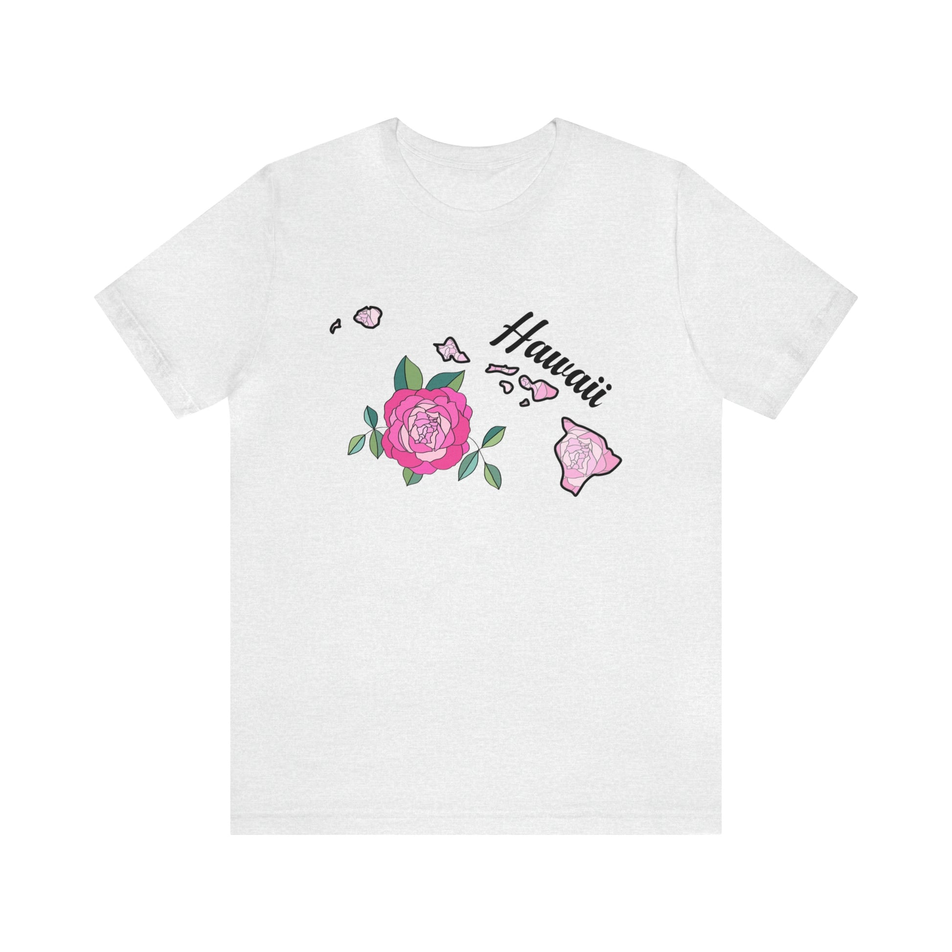 Hawaii State Flower Short Sleeve T-shirt