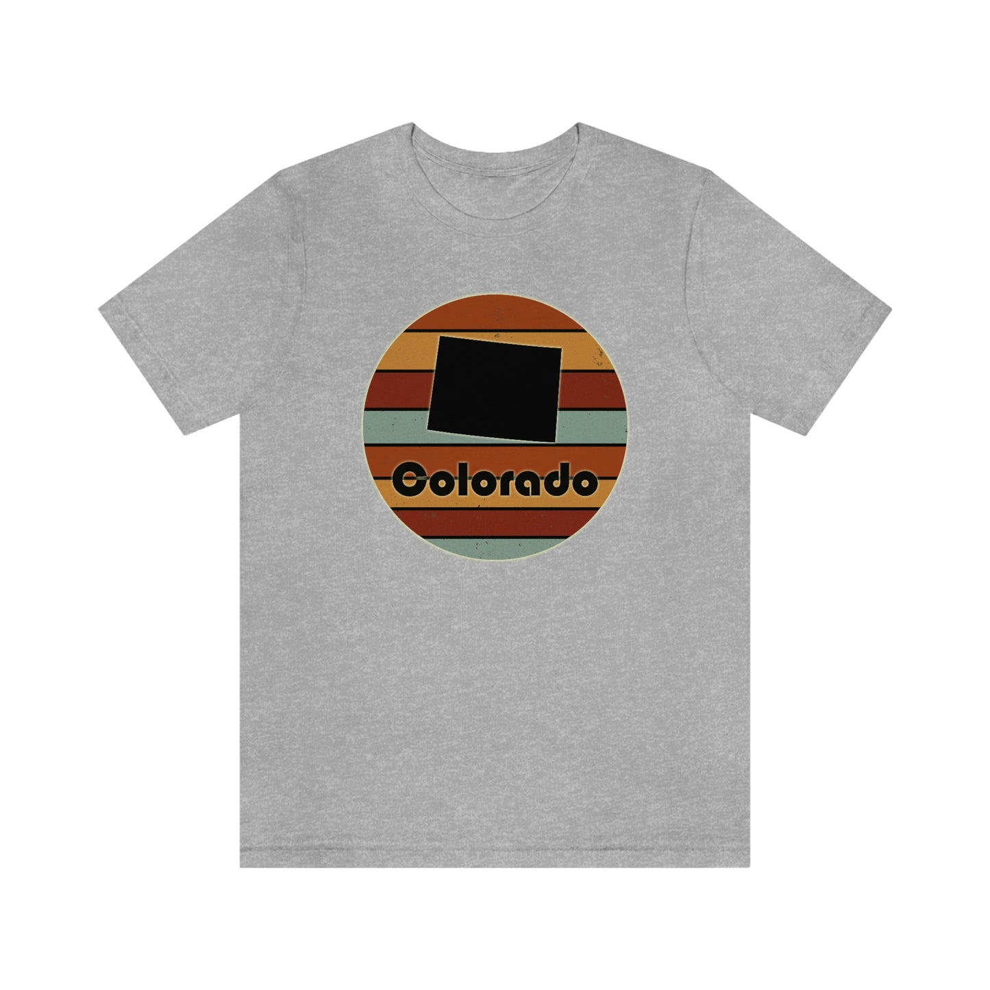 Colorado Retro Sunset Unisex Jersey Short Sleeve Tee Tshirt T-shirt