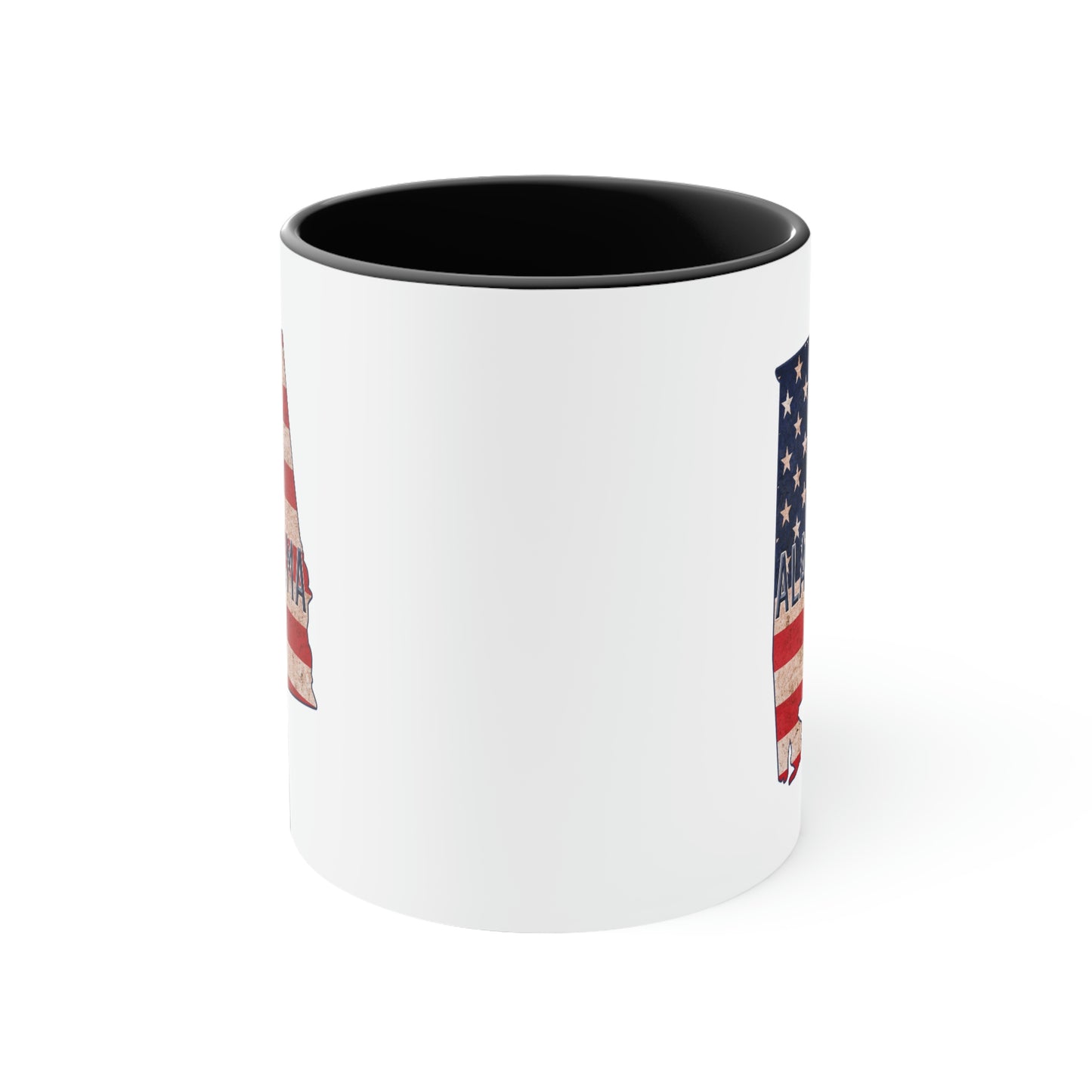 Alabama US Flag Accent Coffee Mug 11oz