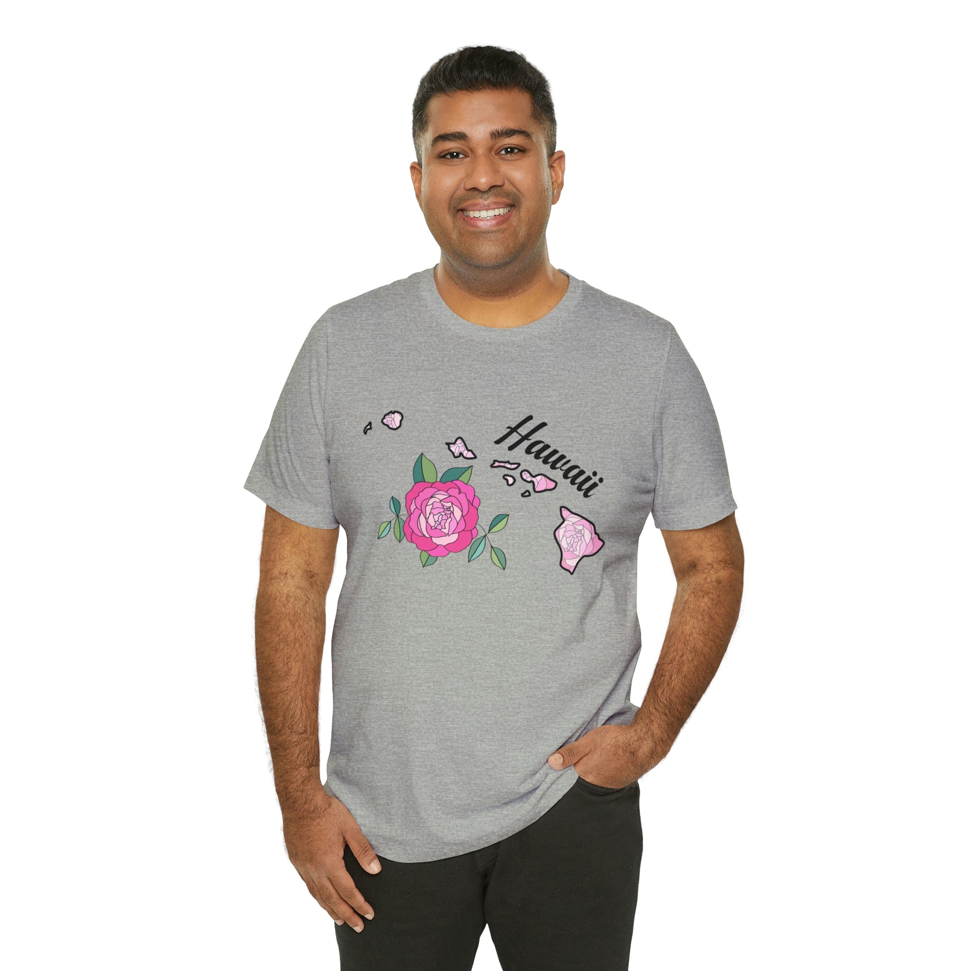 Hawaii State Flower Short Sleeve T-shirt
