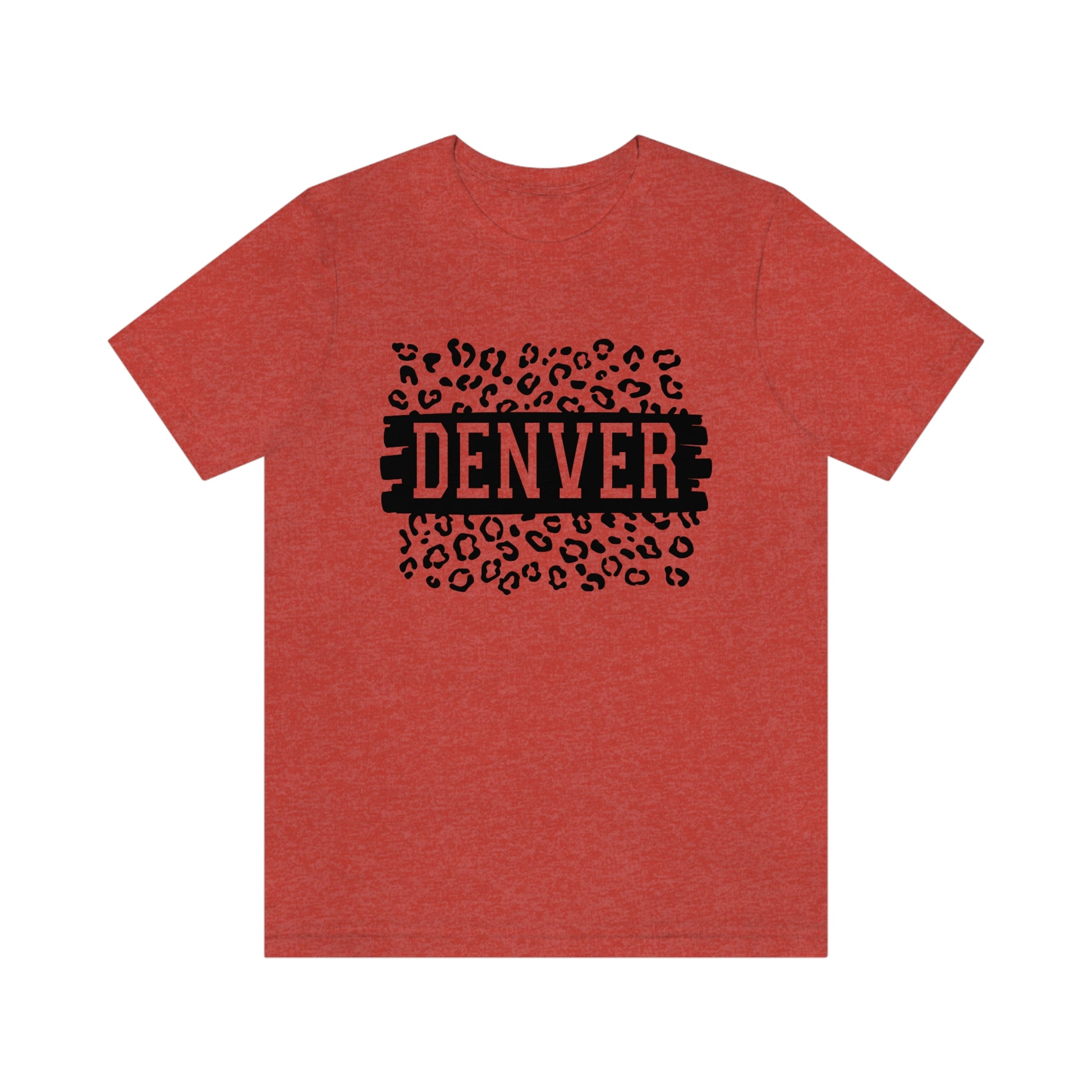 Denver Leopard Print Unisex Jersey Short Sleeve Tee Tshirt T-shirt