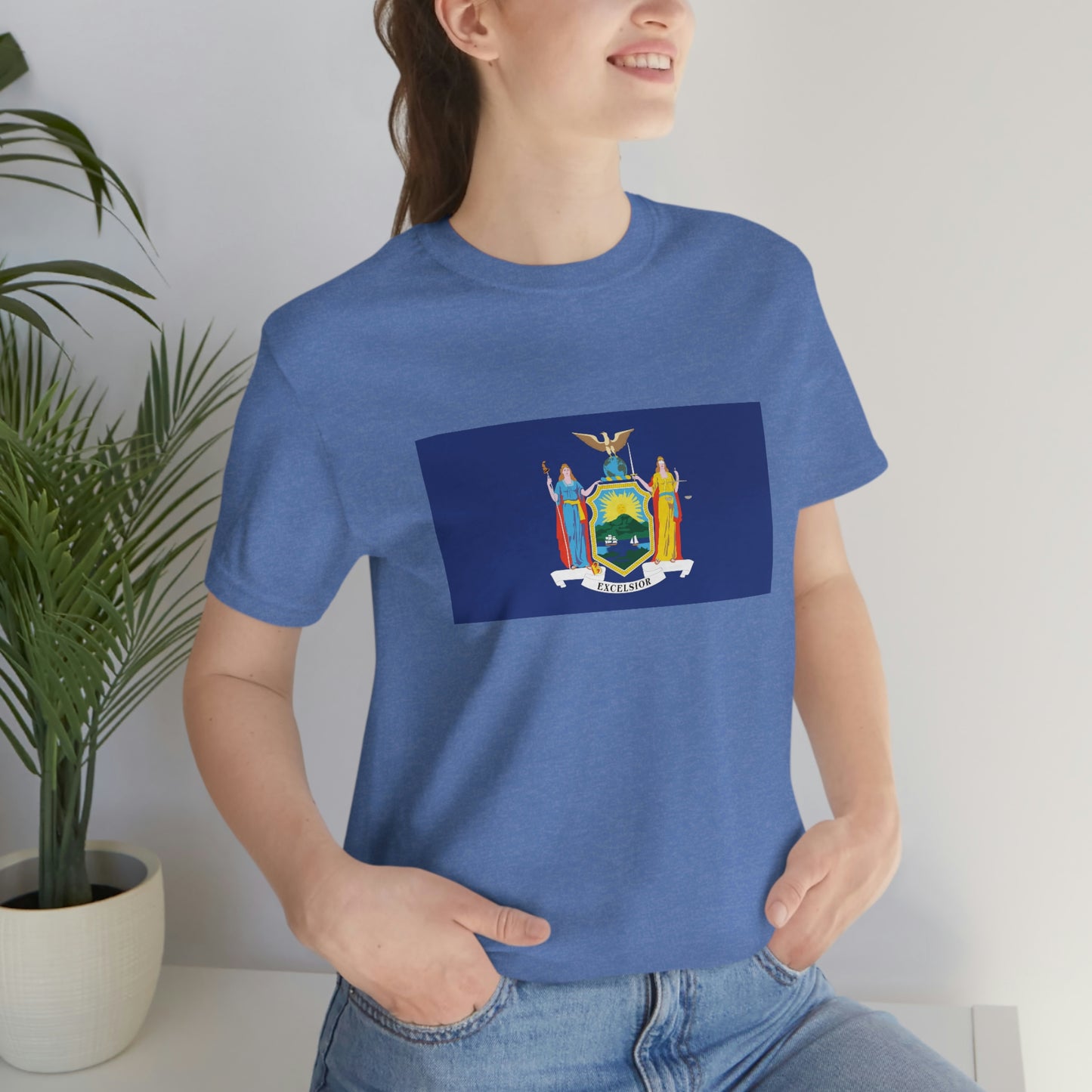 New York Flag Unisex Jersey Short Sleeve Tee Tshirt T-shirt