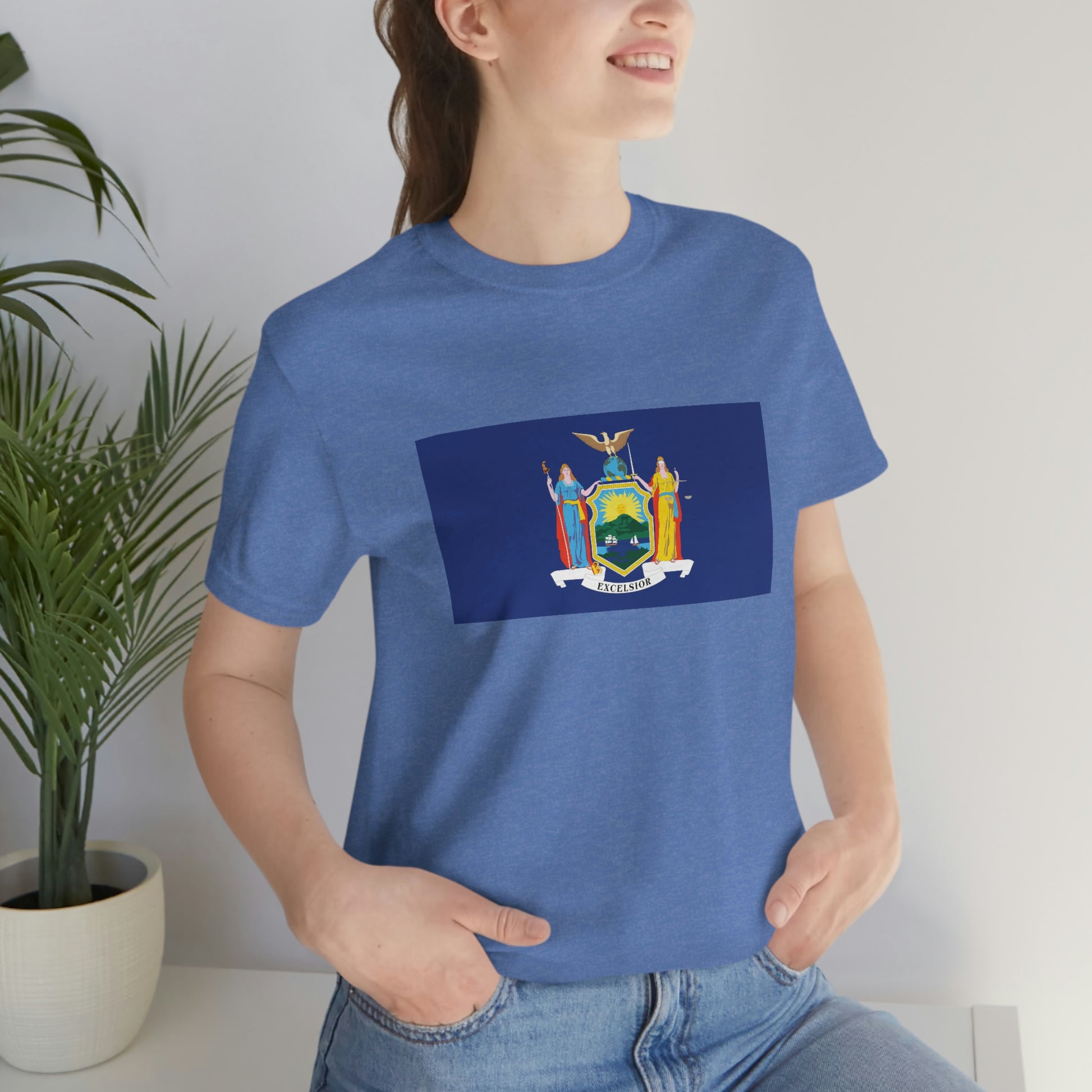 New York Flag Unisex Jersey Short Sleeve Tee Tshirt T-shirt