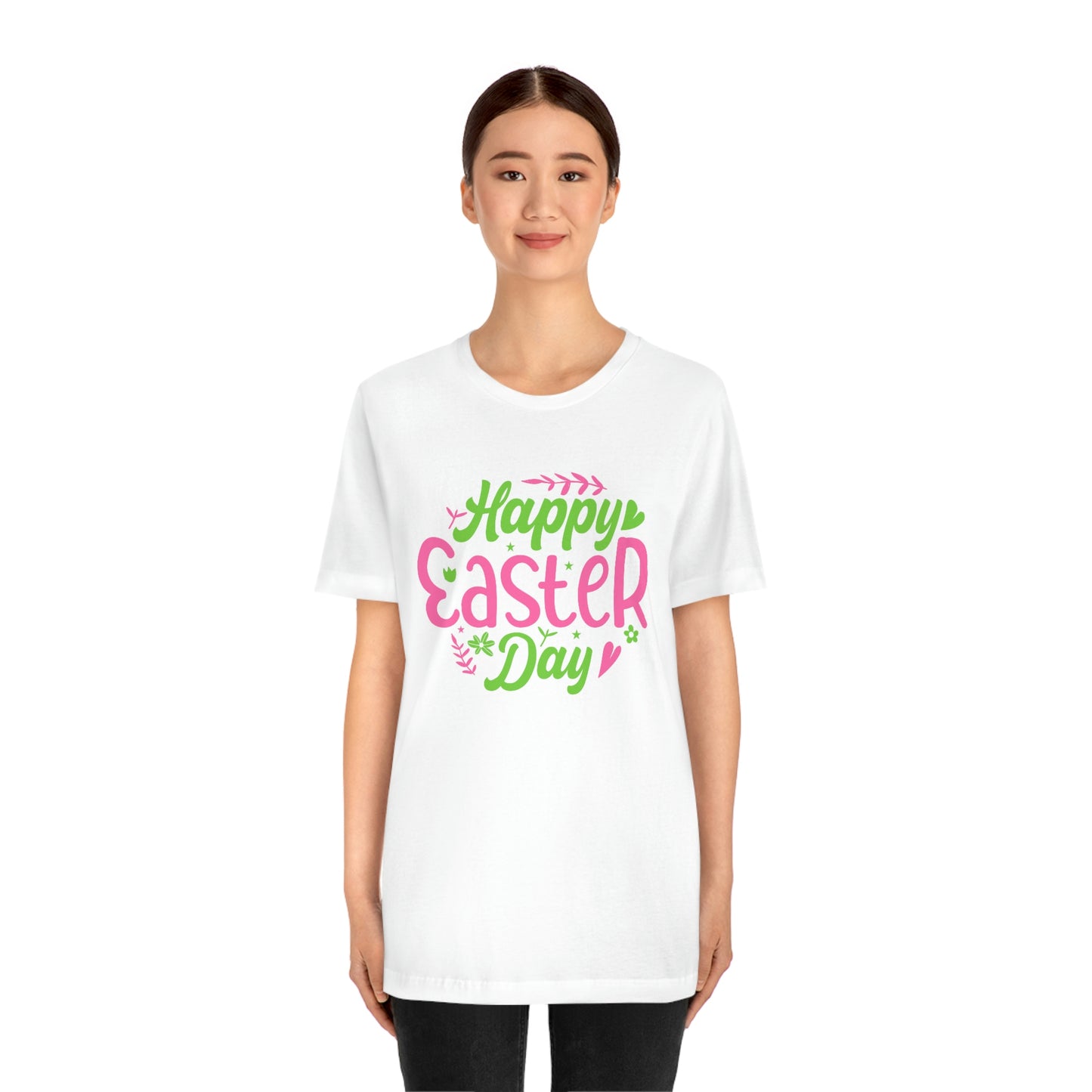 Happy Easter Day Unisex Jersey Short Sleeve Tee