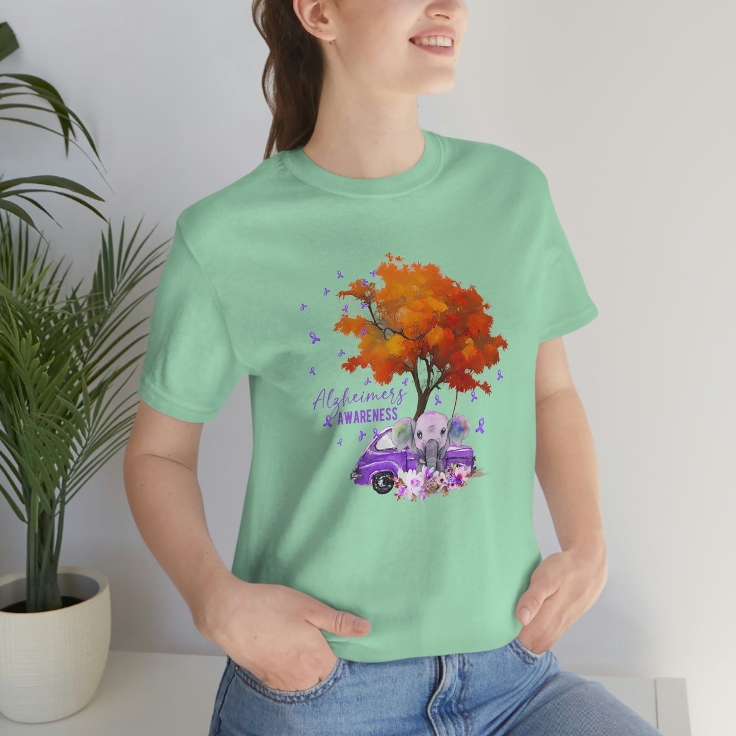 Alzheimer's Awareness Print Unisex Jersey Short Sleeve Tee