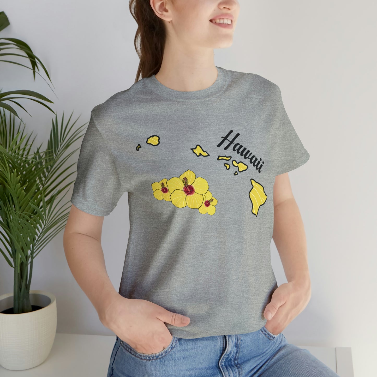 Hawaii State Flower Short Sleeve T-shirt