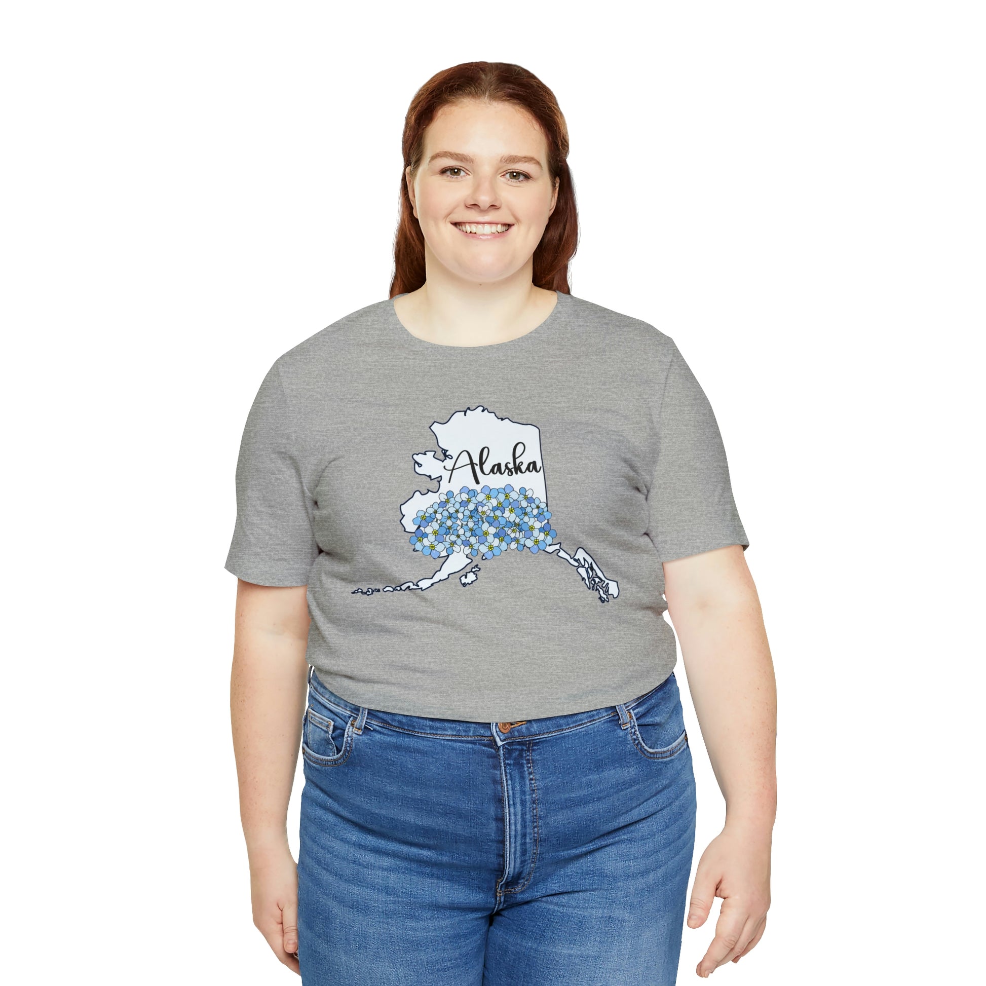 Alaska State Flower Short Sleeve T-shirt