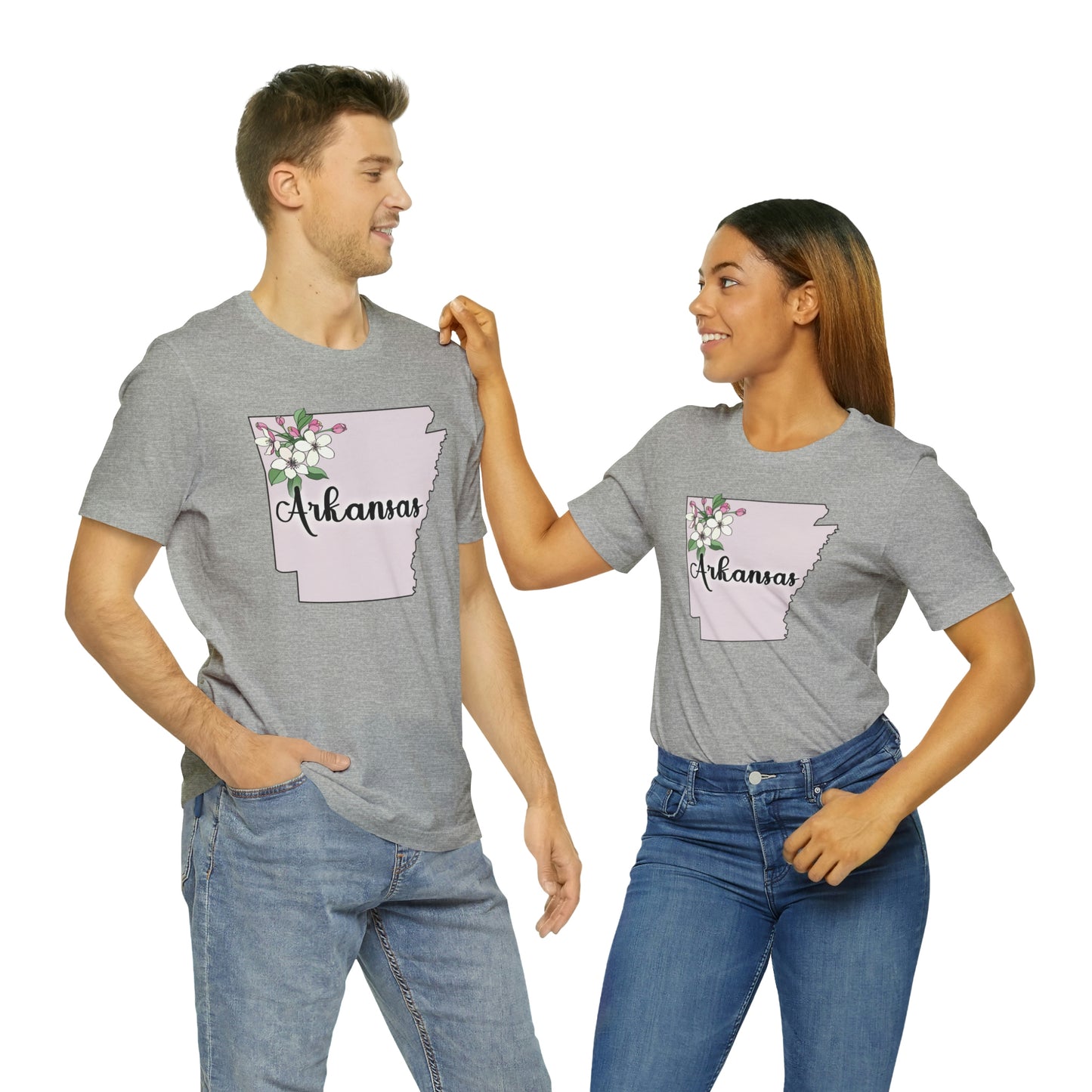 Arkansas State Flower Short Sleeve T-shirt
