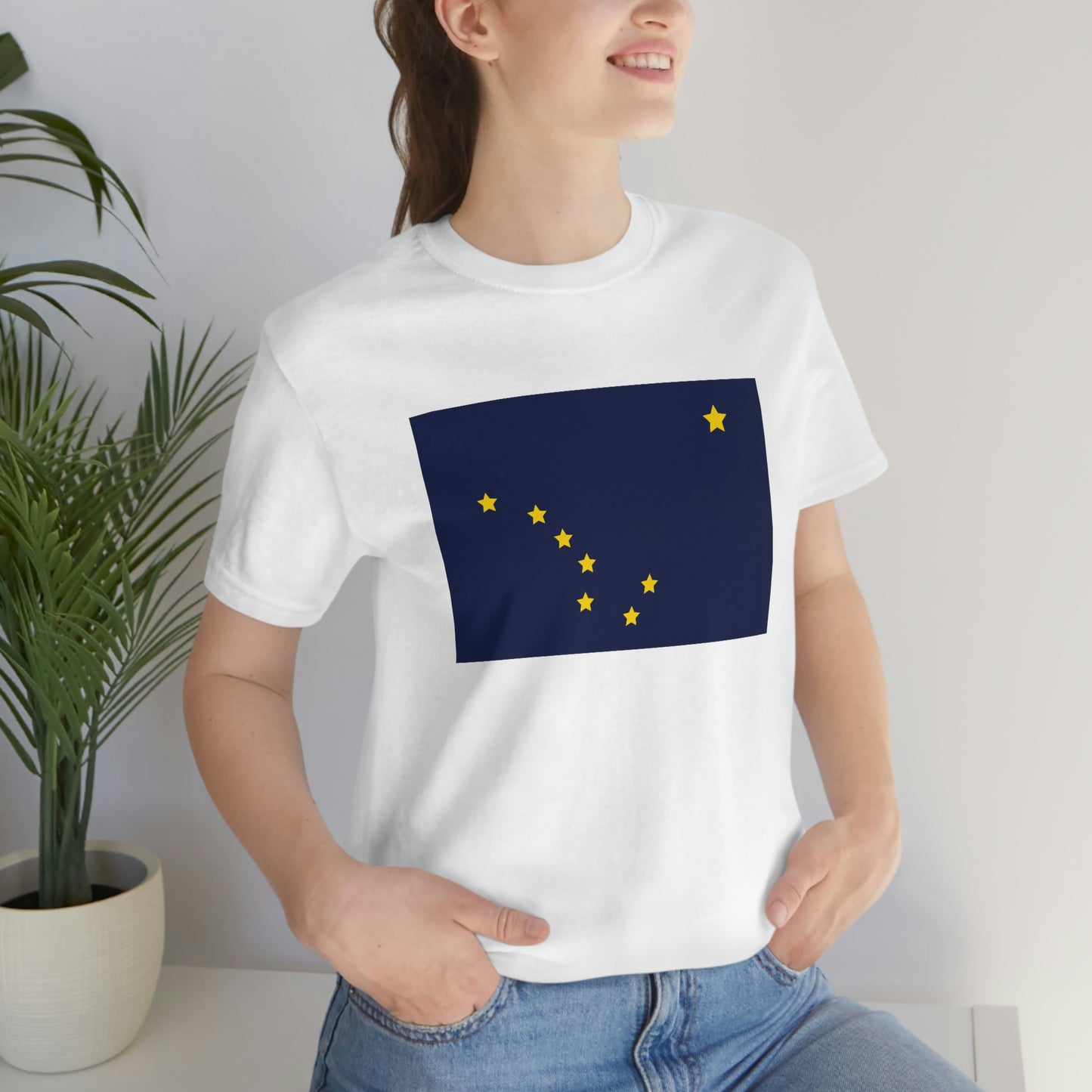 Alaska Flag Unisex Jersey Short Sleeve T-shirt
