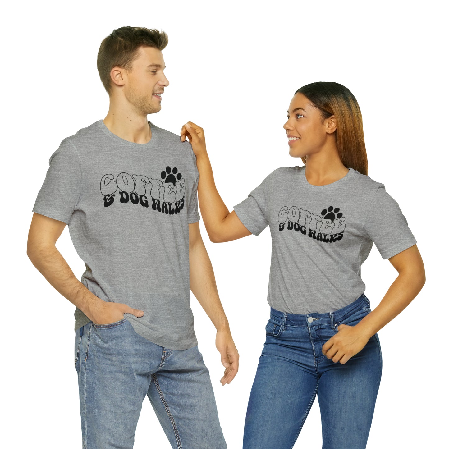 Coffee & Dog Walks Short Sleeve T-shirt