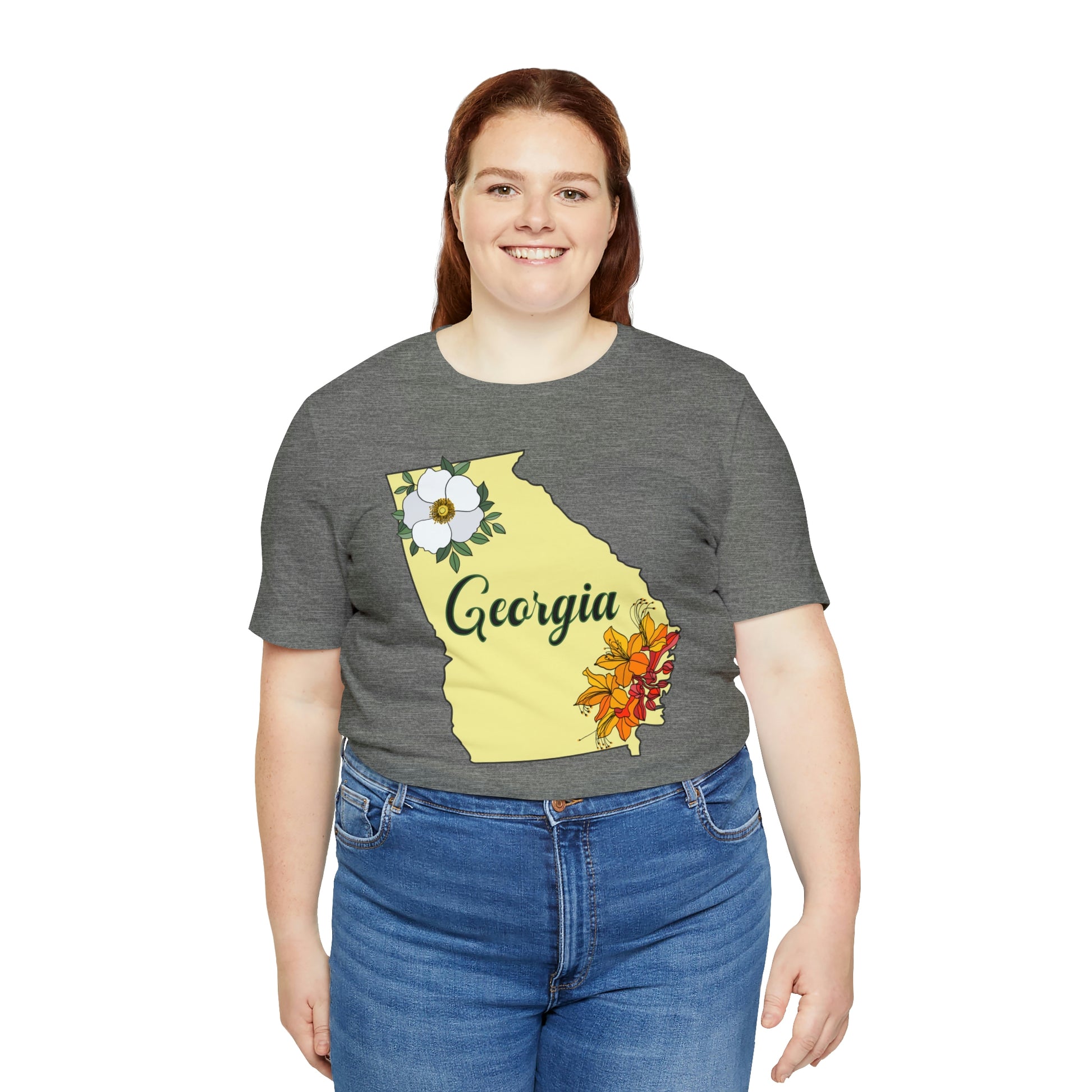 Georgia State Flower Short Sleeve T-shirt