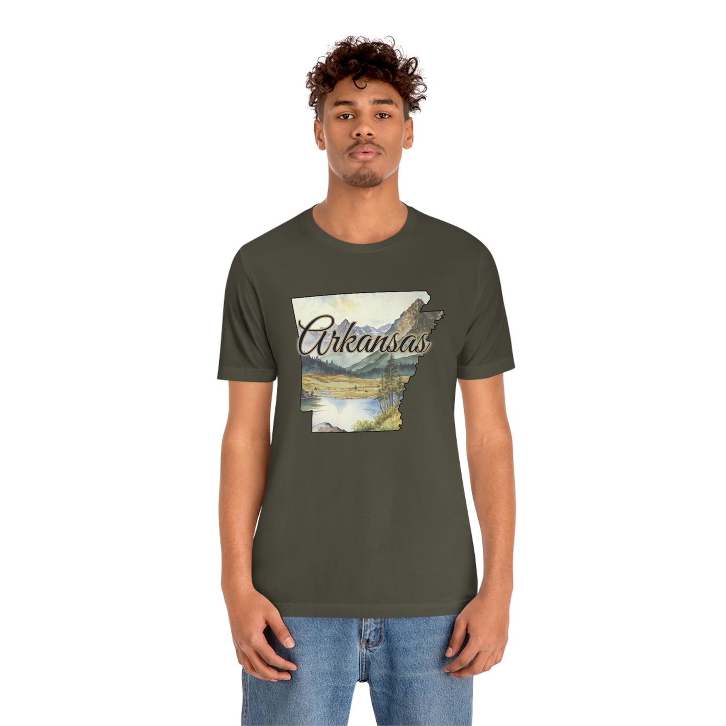 Arkansas Landscape Unisex Jersey Short Sleeve Tee Tshirt T-shirt