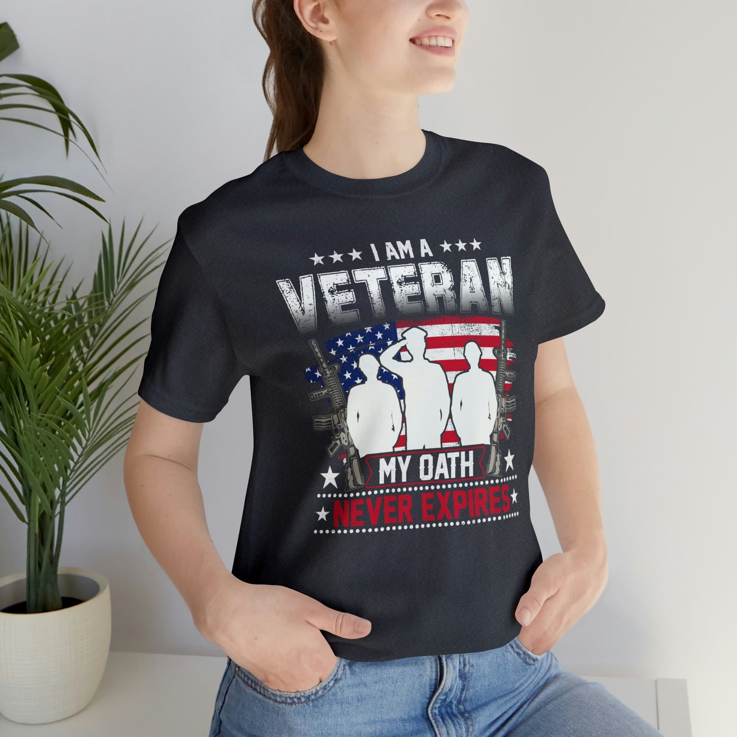 I am a Veteran My Oath Never Expires Short Sleeve T-shirt
