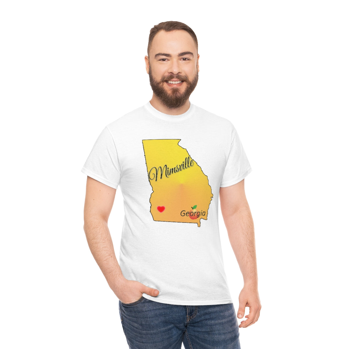 Mimsville Georgia Unisex Heavy Cotton Tee