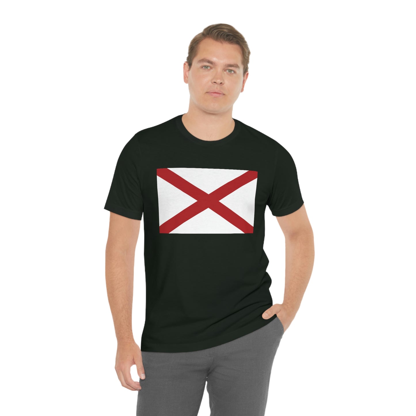 Alabama Flag Unisex Jersey Short Sleeve T-shirt