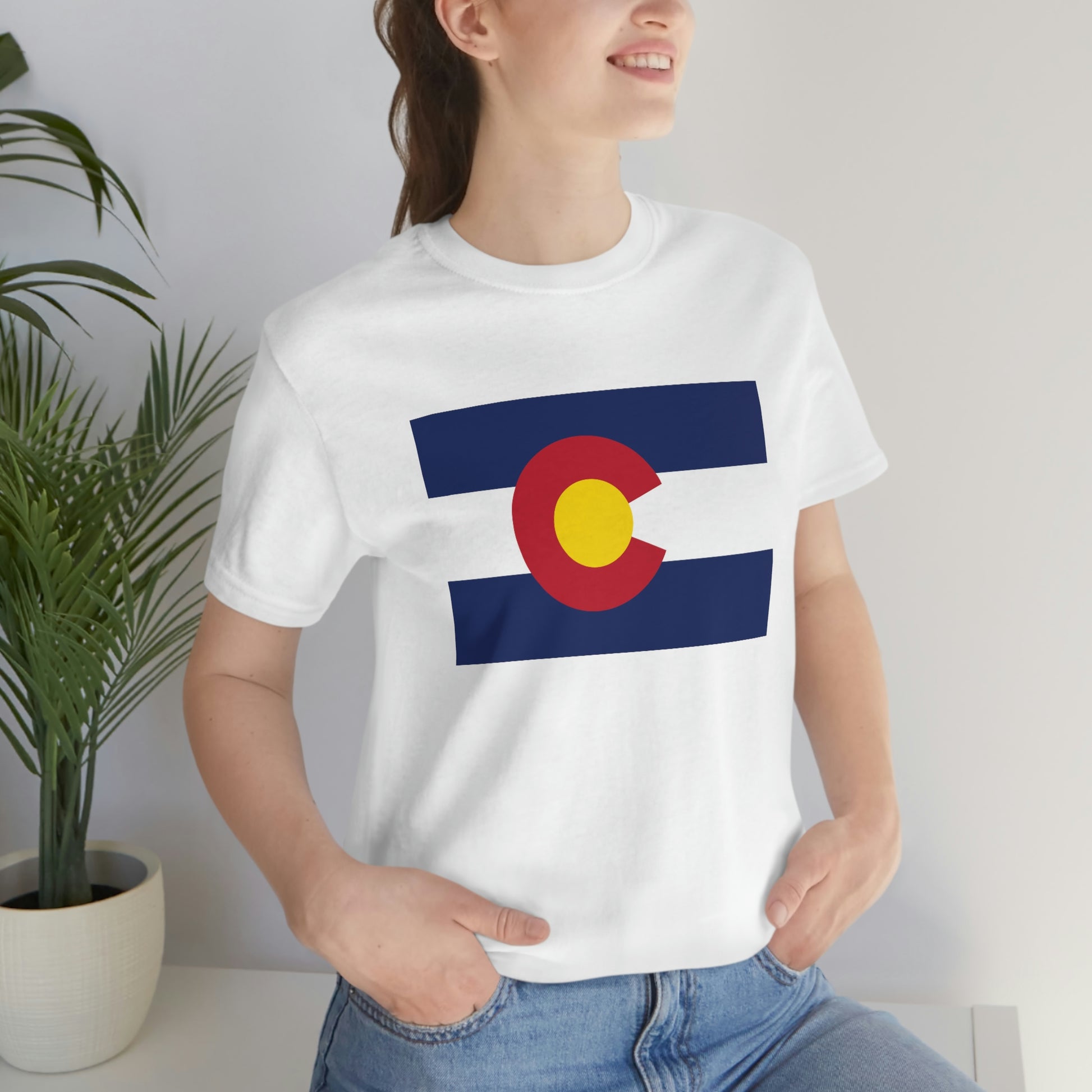 Colorado Flag Unisex Jersey Short Sleeve Tee Tshirt T-shirt