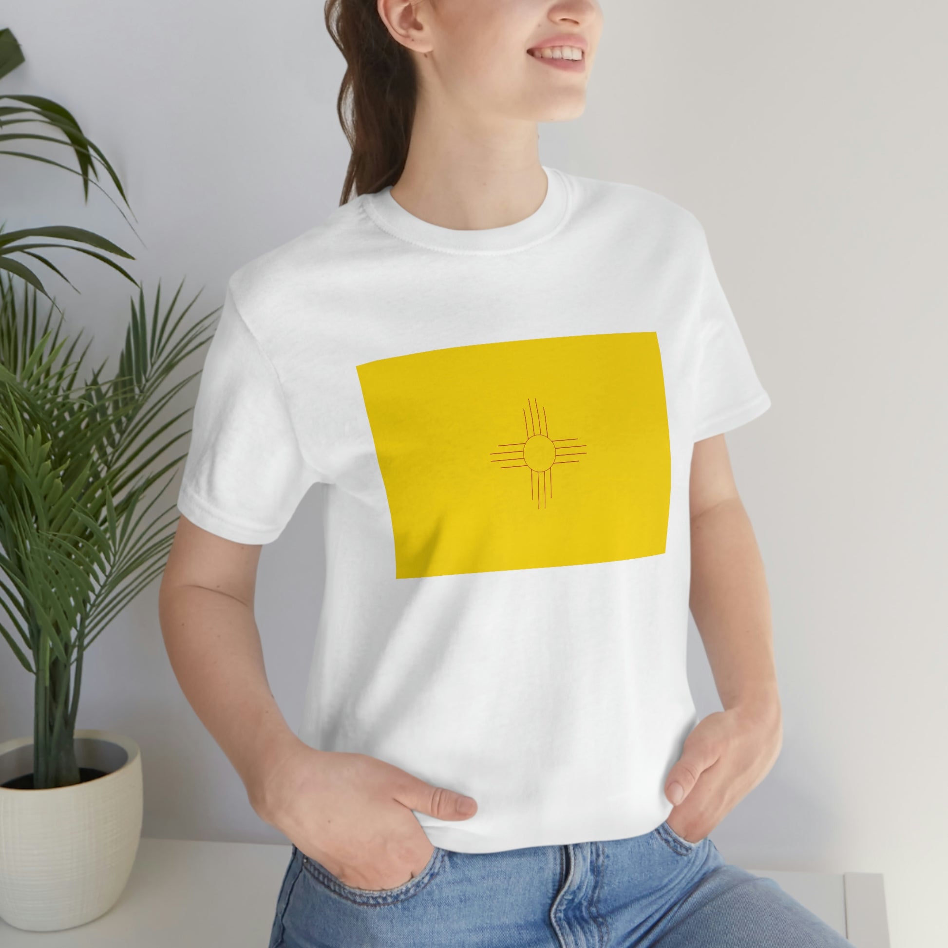 New Mexico Flag Unisex Jersey Short Sleeve Tee Tshirt T-shirt