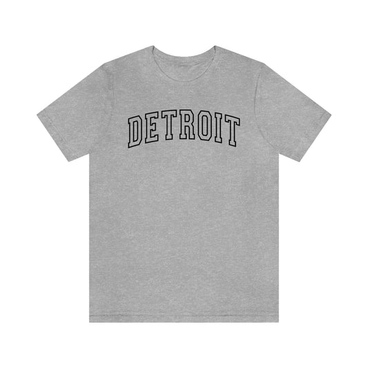 Detroit Varsity Letters Arch Short Sleeve T-shirt