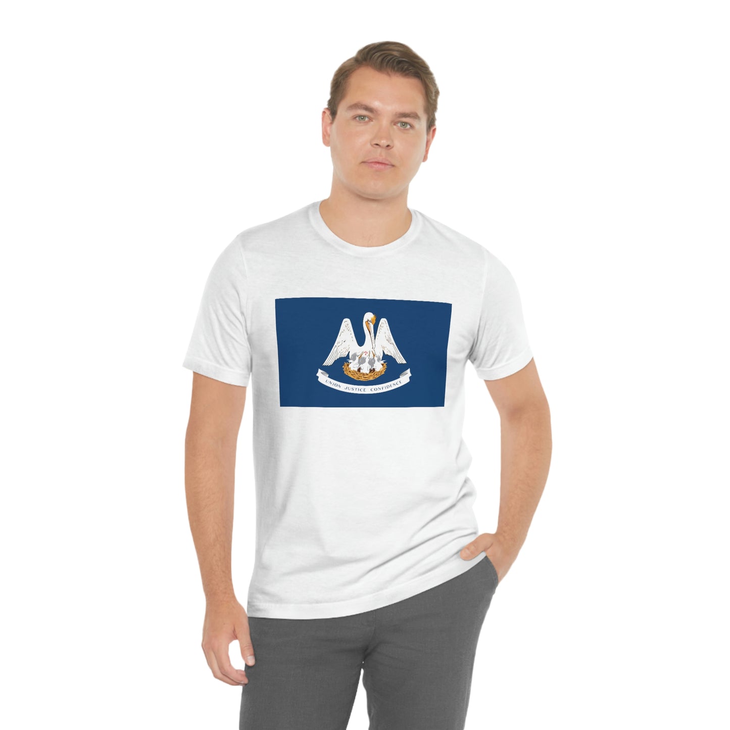 Louisiana Flag Unisex Jersey Short Sleeve Tee Tshirt T-shirt