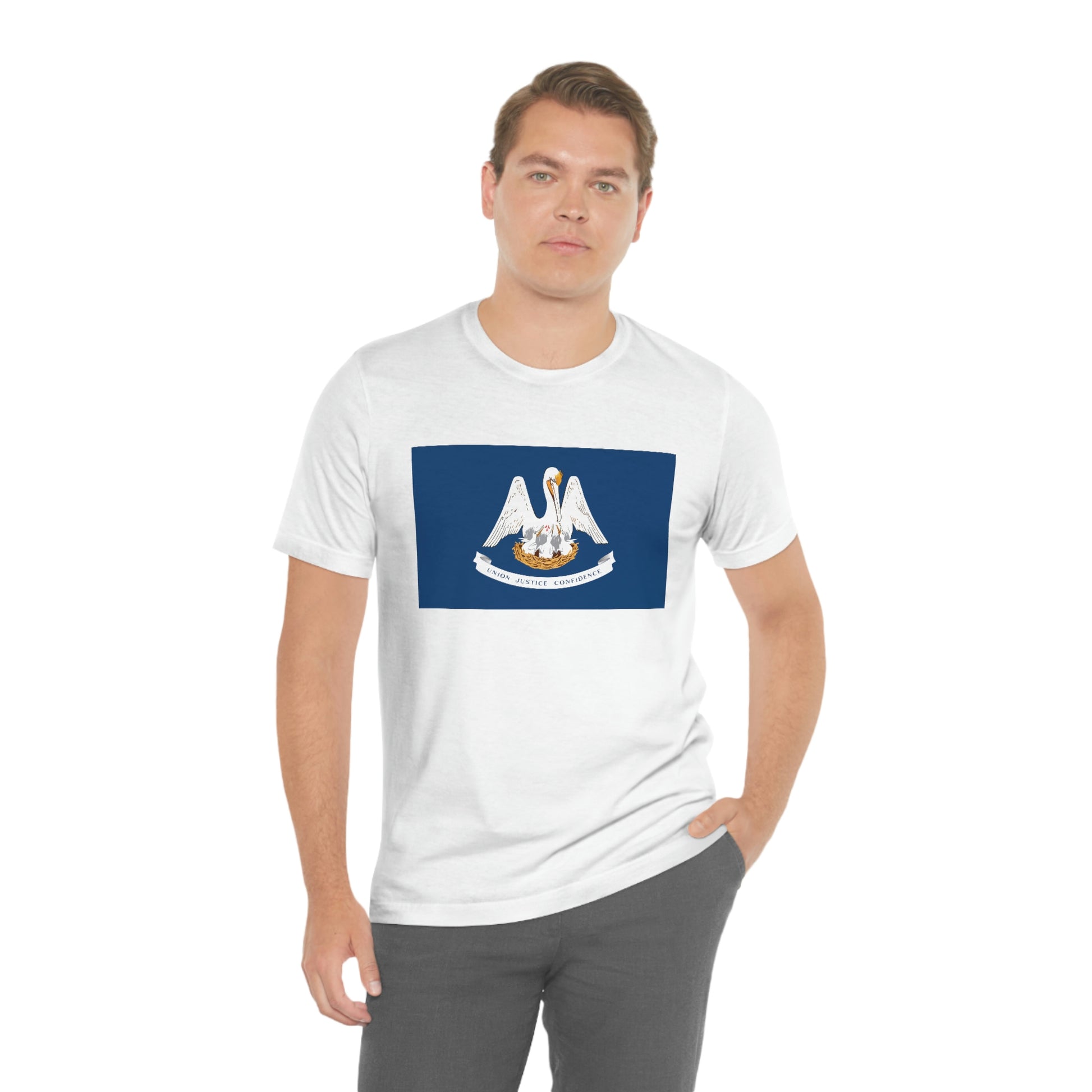Louisiana Flag Unisex Jersey Short Sleeve Tee Tshirt T-shirt