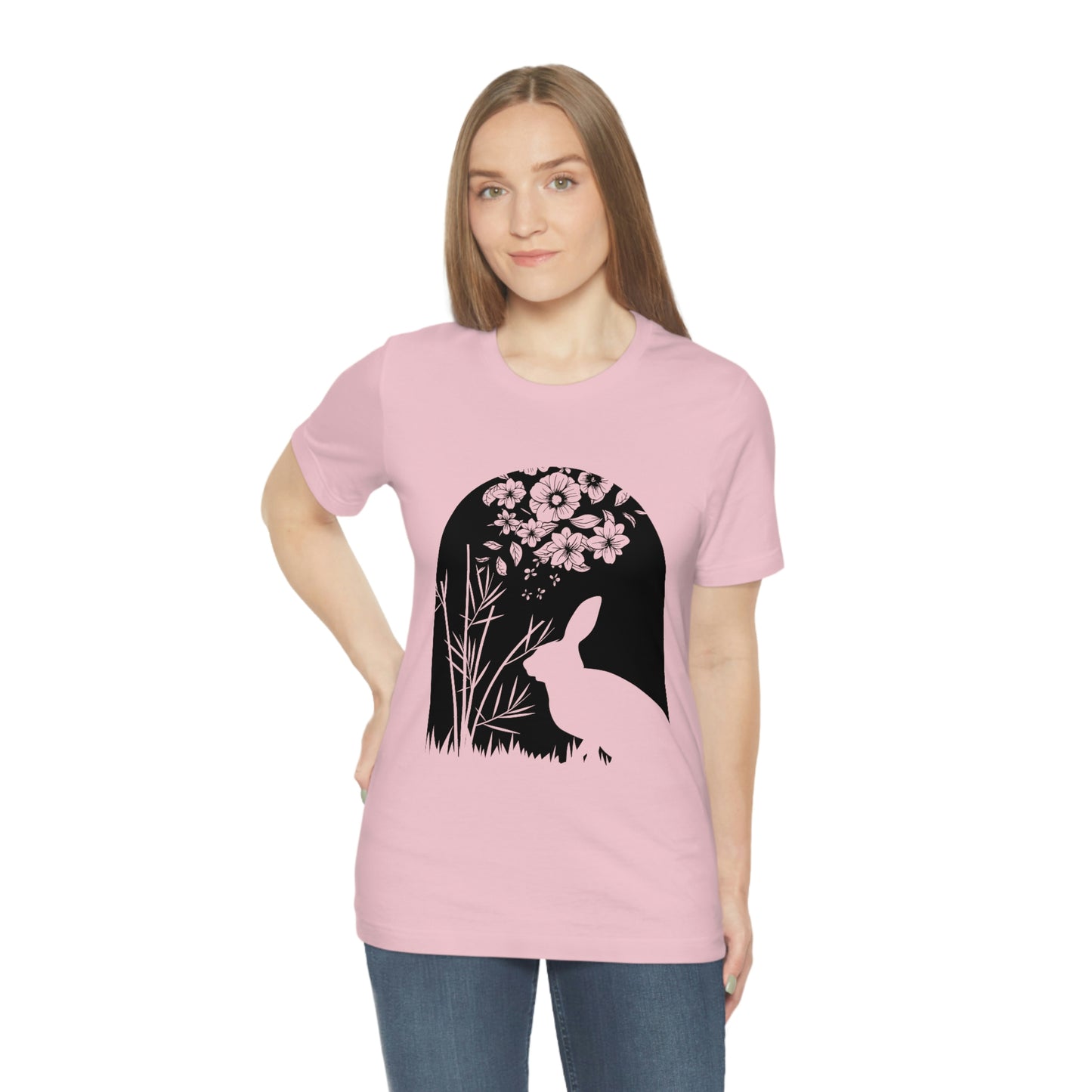 Bunny silhouette scene tshirt tee t-shirt