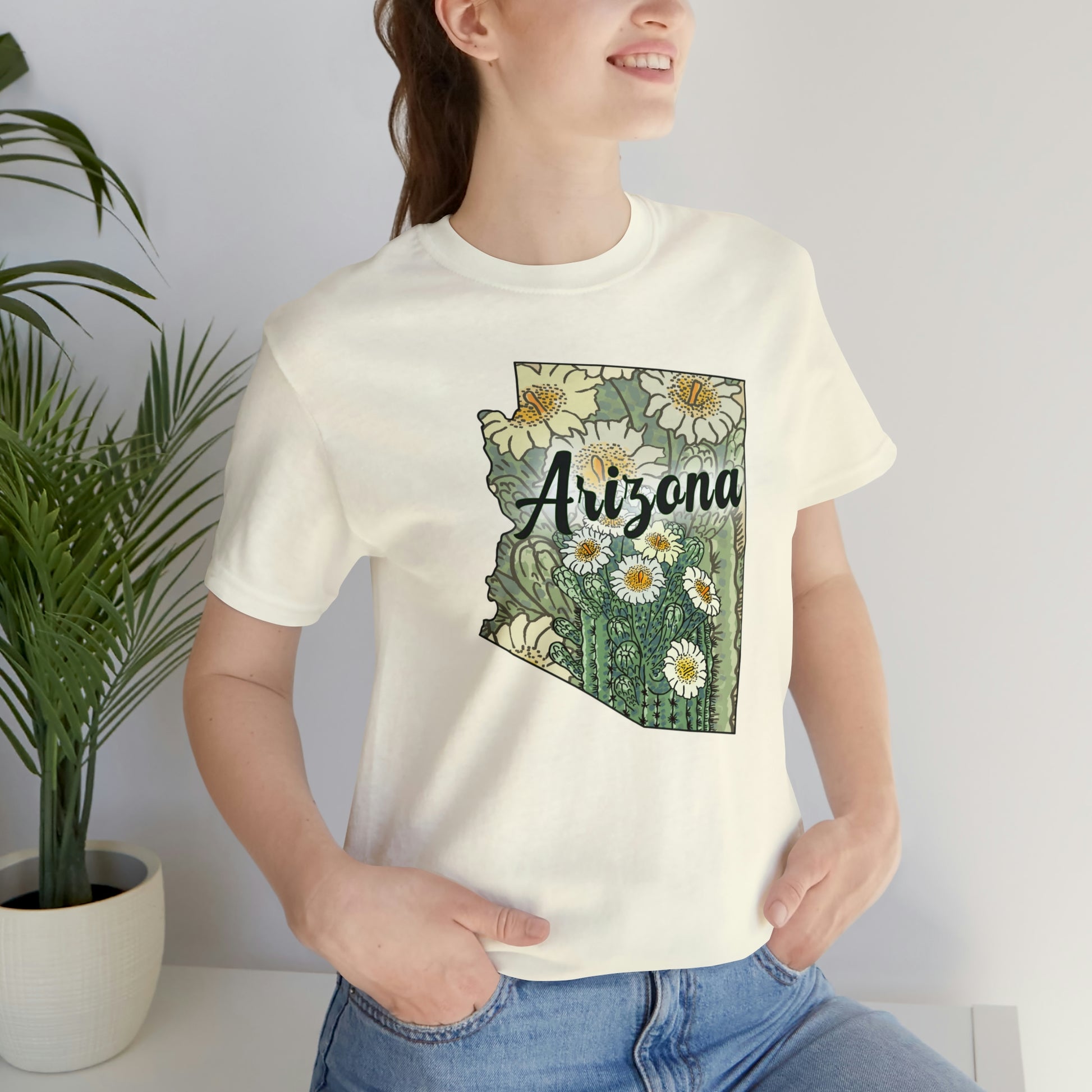 Arizona State Flower Short Sleeve T-shirt