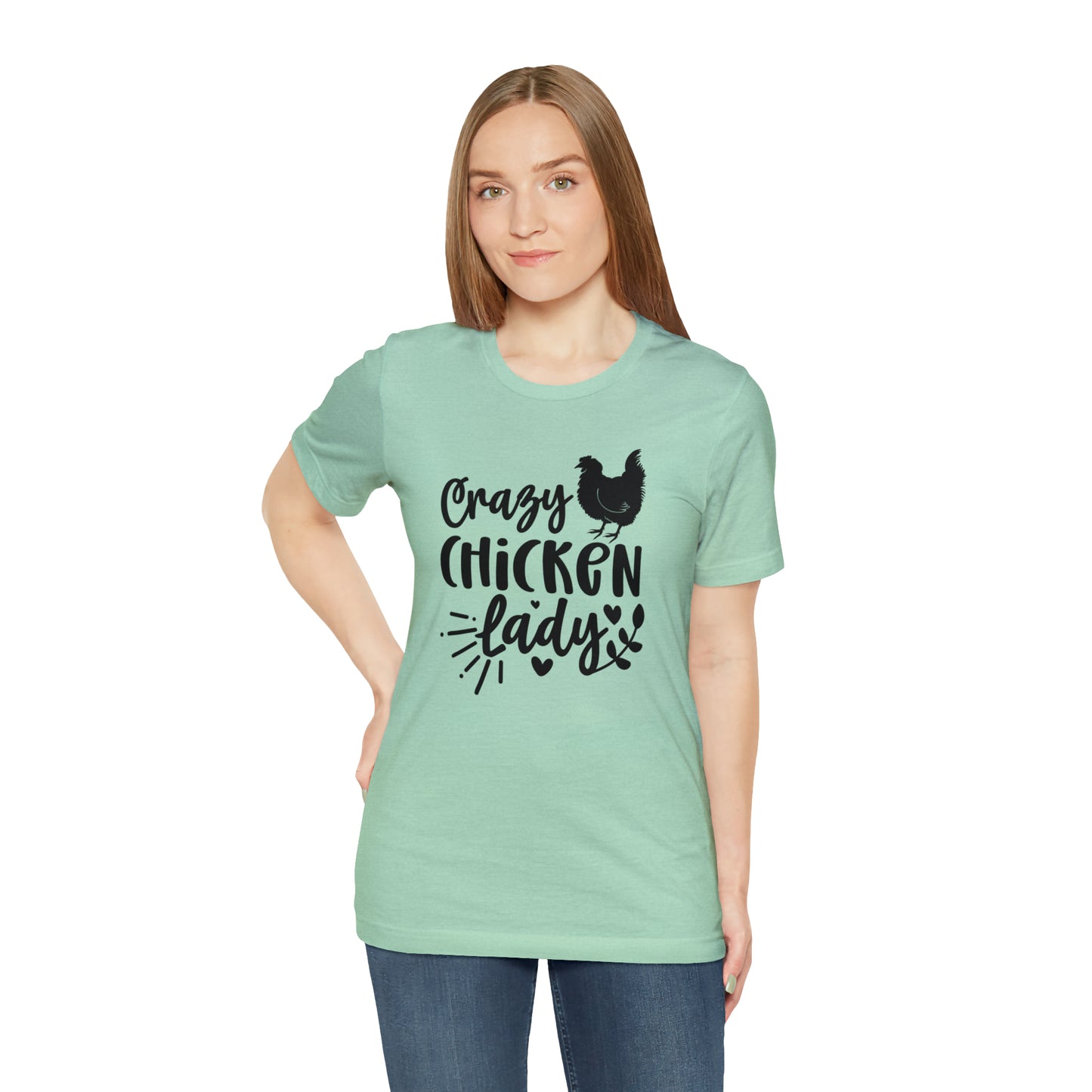Crazy Chicken Lady Short Sleeve T-shirt