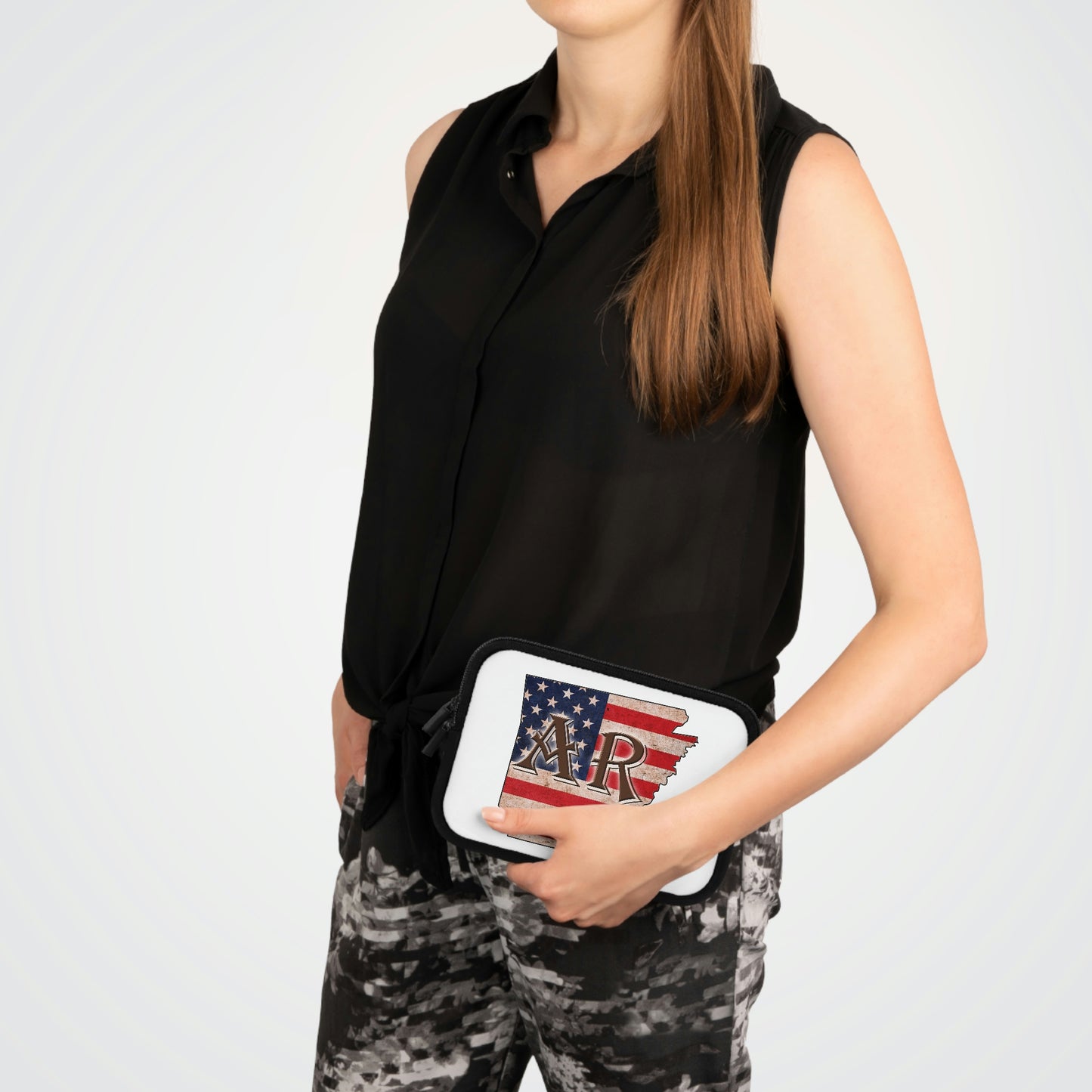 Arkansas US Flag AR Laptop Sleeve