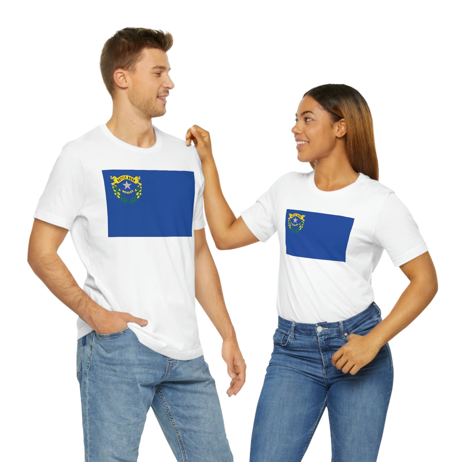Nevada Flag Unisex Jersey Short Sleeve Tee Tshirt T-shirt